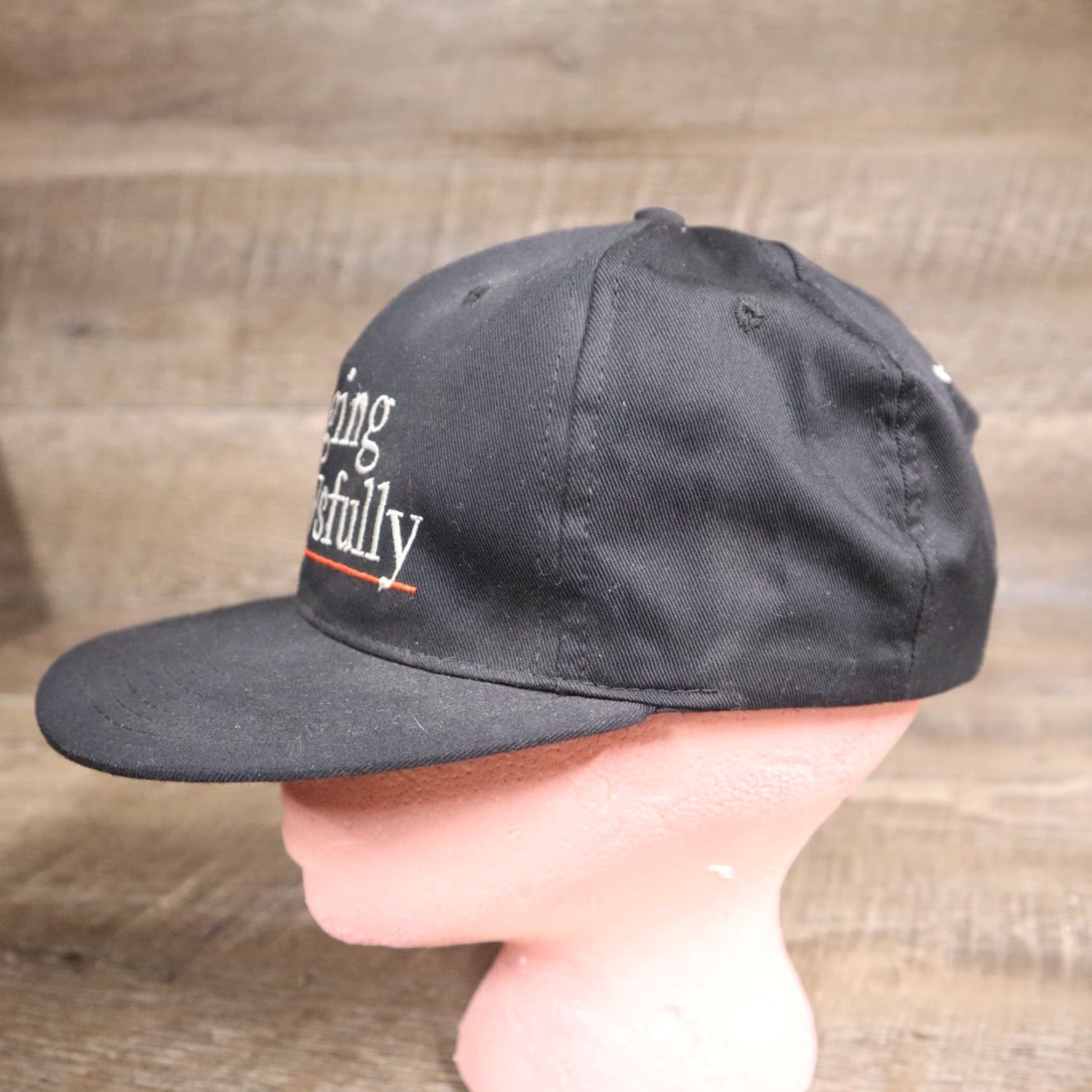 Vintage Aging Graysfully Black Cap Hat Shoebox Hallmark Greeting Cards Snapback Size ONE SIZE - 4 Thumbnail