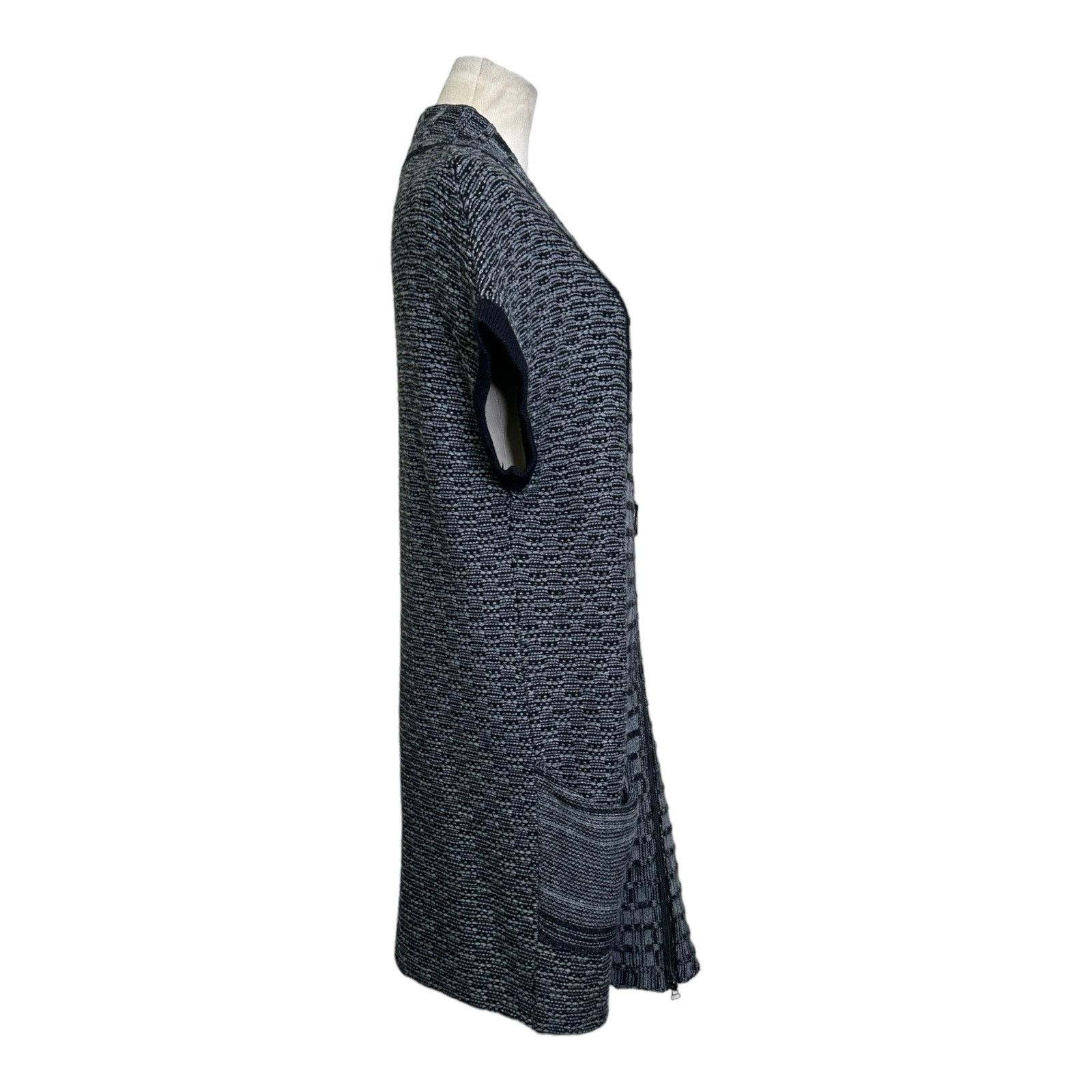 White + Warren White + Warren Black Gray Zip Up Sweater Duster M Size M / US 6-8 / IT 42-44 - 7 Thumbnail
