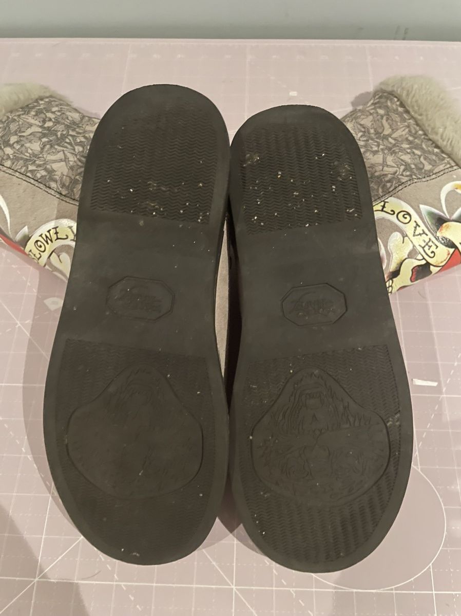 Christian Audigier Ed hardy Fur Boots Size US 8.5 / EU 41-42 - 5 Thumbnail