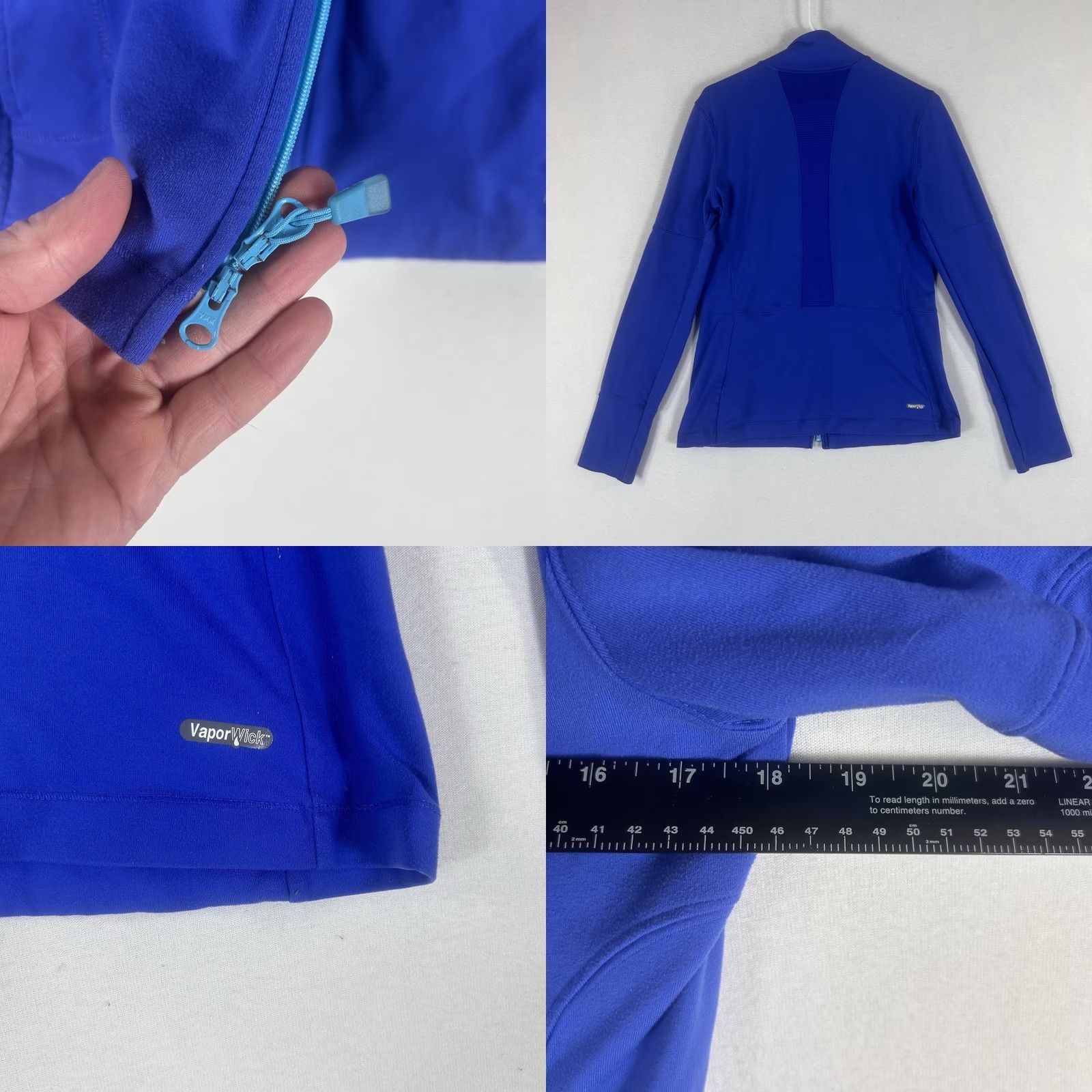 The North Face VINTAGE The North Face Vapor Wick Running Jacket Womens Small Full Zip Up Blue Stretch Size S / US 4 / IT 40 - 8 Thumbnail