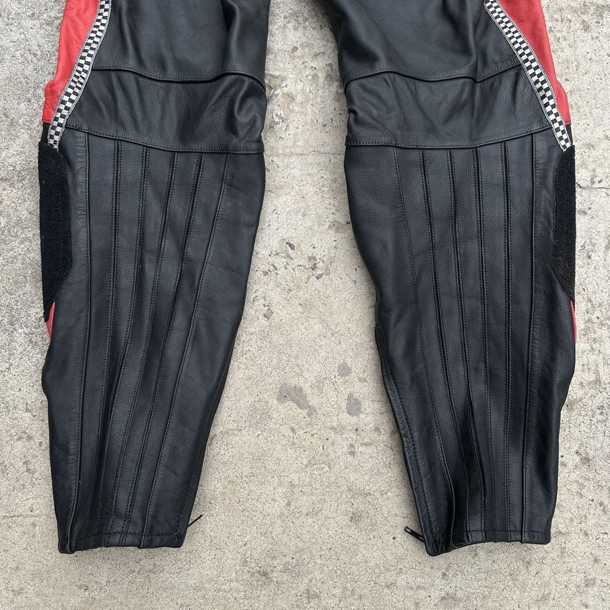 Leather Vintage Moto Leather Pants Size 58 Streetwear Y2K 00s Size US 42 / EU 58 - 8 Thumbnail