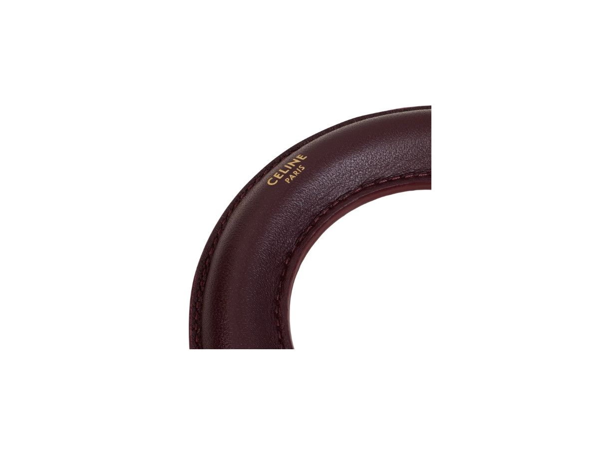 Celine o1loc1c0226 Size :OS/Celine Bangle Lambskin in Burgundy/Red Size ONE SIZE - 2 Thumbnail