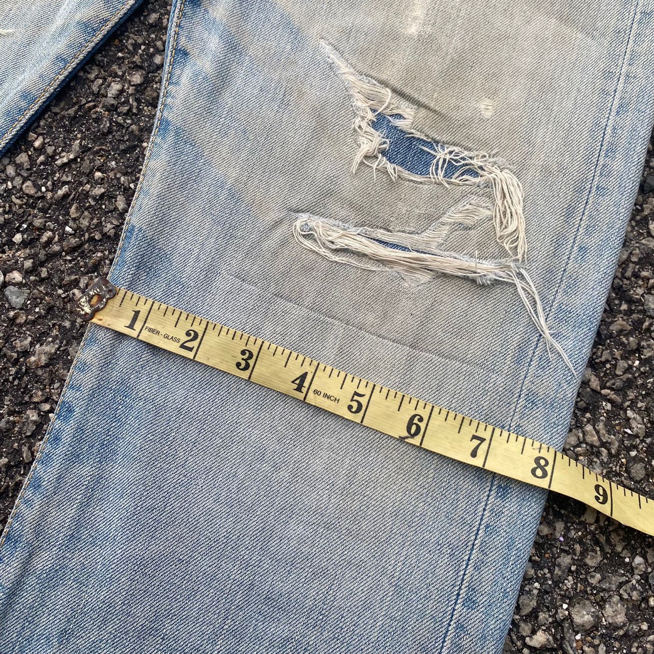Levi's Vintage 90s Levis 505 Patchwork Distressed Denim Size US 30 / EU 46 - 8 Thumbnail