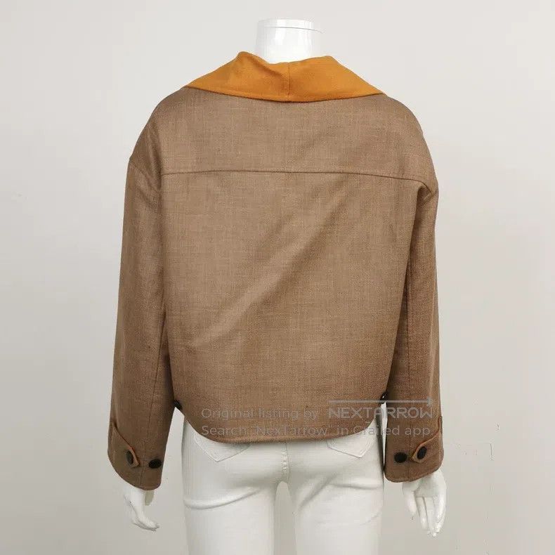 Hermes Hermes Cashmere, Wool, and Silk Blended Patch Pocket Zippe Size XXS / US 00 / IT 34 - 2 Thumbnail