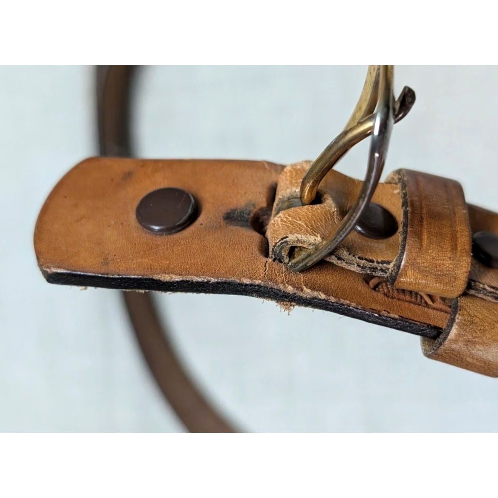 Vintage VINTAGE Ranger belt Western belt, Tooled brown leather 30 Ranger belt Men XS? Size 30 - 6 Thumbnail