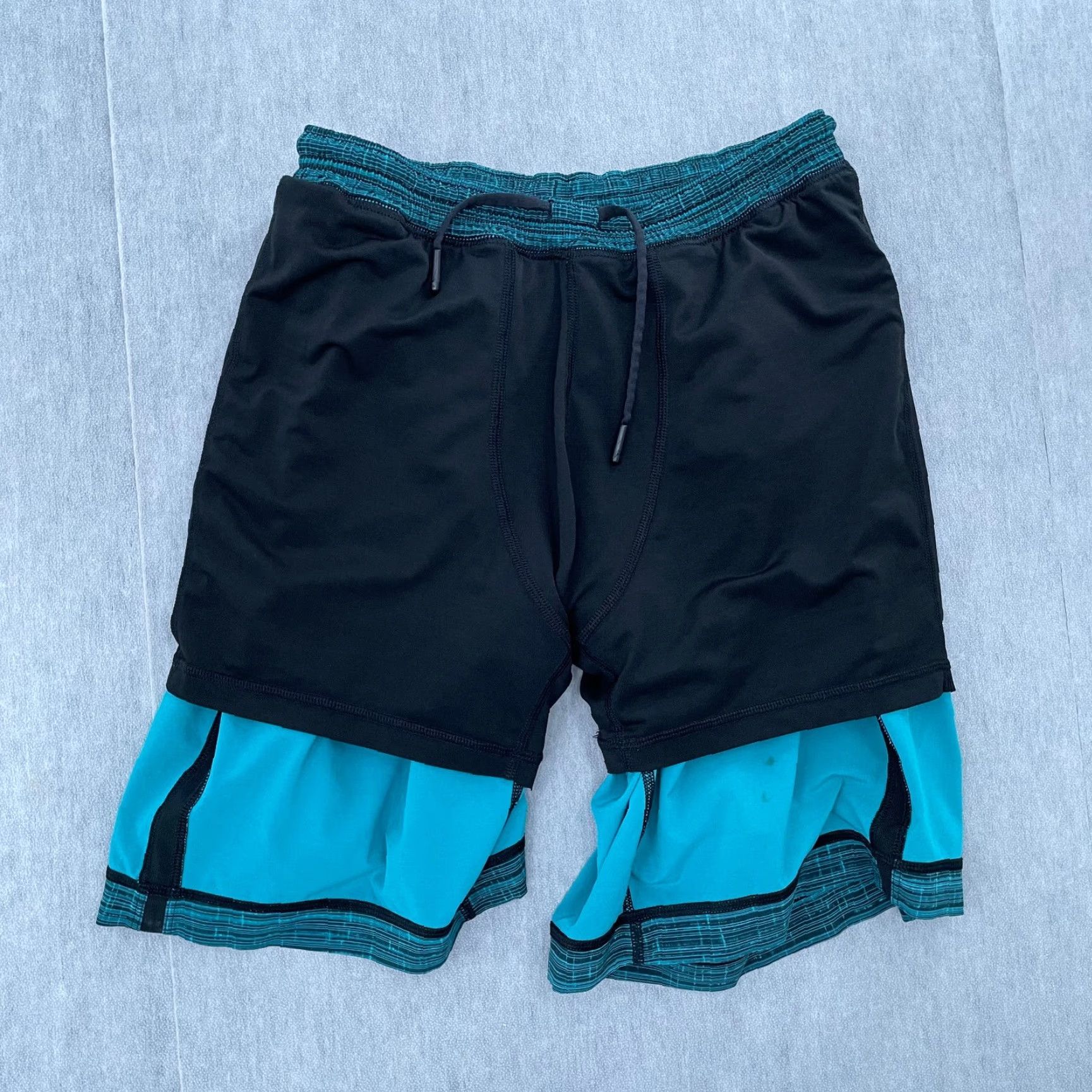 Lululemon VINTAGE None Lululemon Shorts Mens Small Activewear Casual Sports Gym Run & Jogging 90s Green Size US 29 - 5 Thumbnail