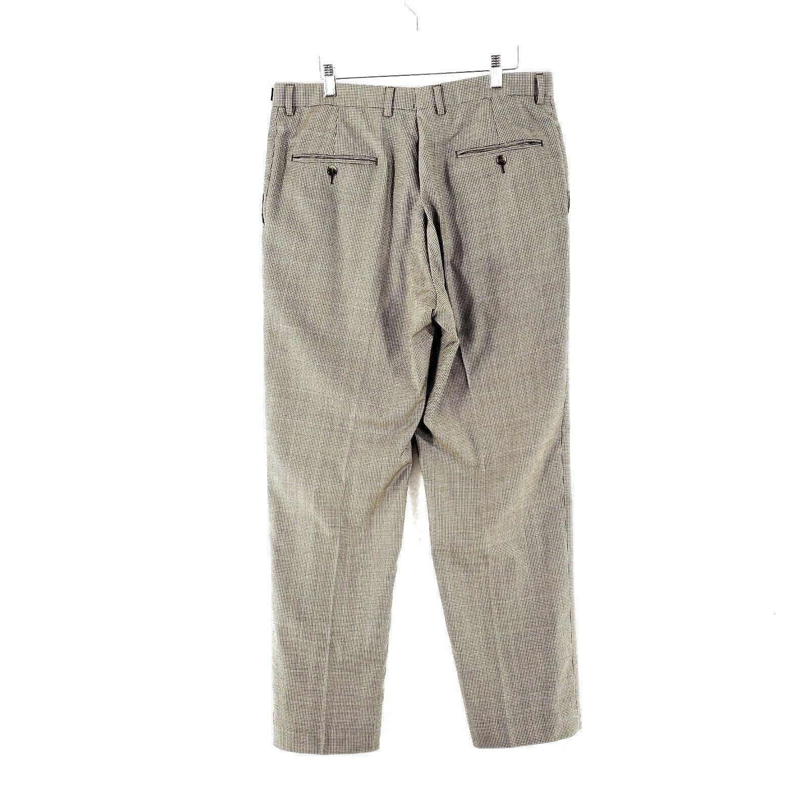 Hart Schaffner Marx Hart Schaffner Marx Comfort Plus Worsted Wool Tan Houndstoot Size 34R - 2 Thumbnail