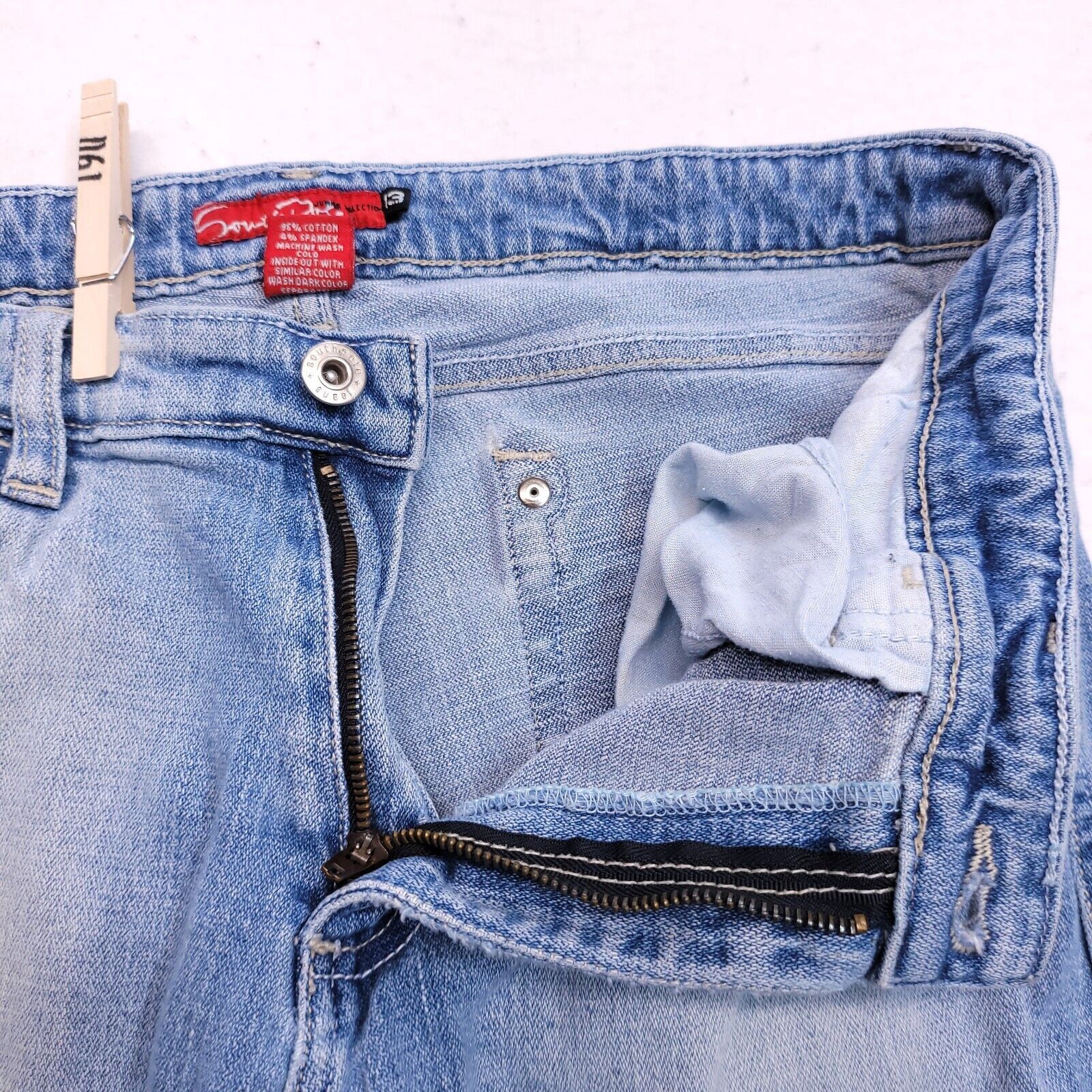 Southpole SouthPole Casual Button Zip Denim Jeans Womens Size 13 Blue Size 32" / US 10 / IT 46 - 7 Thumbnail