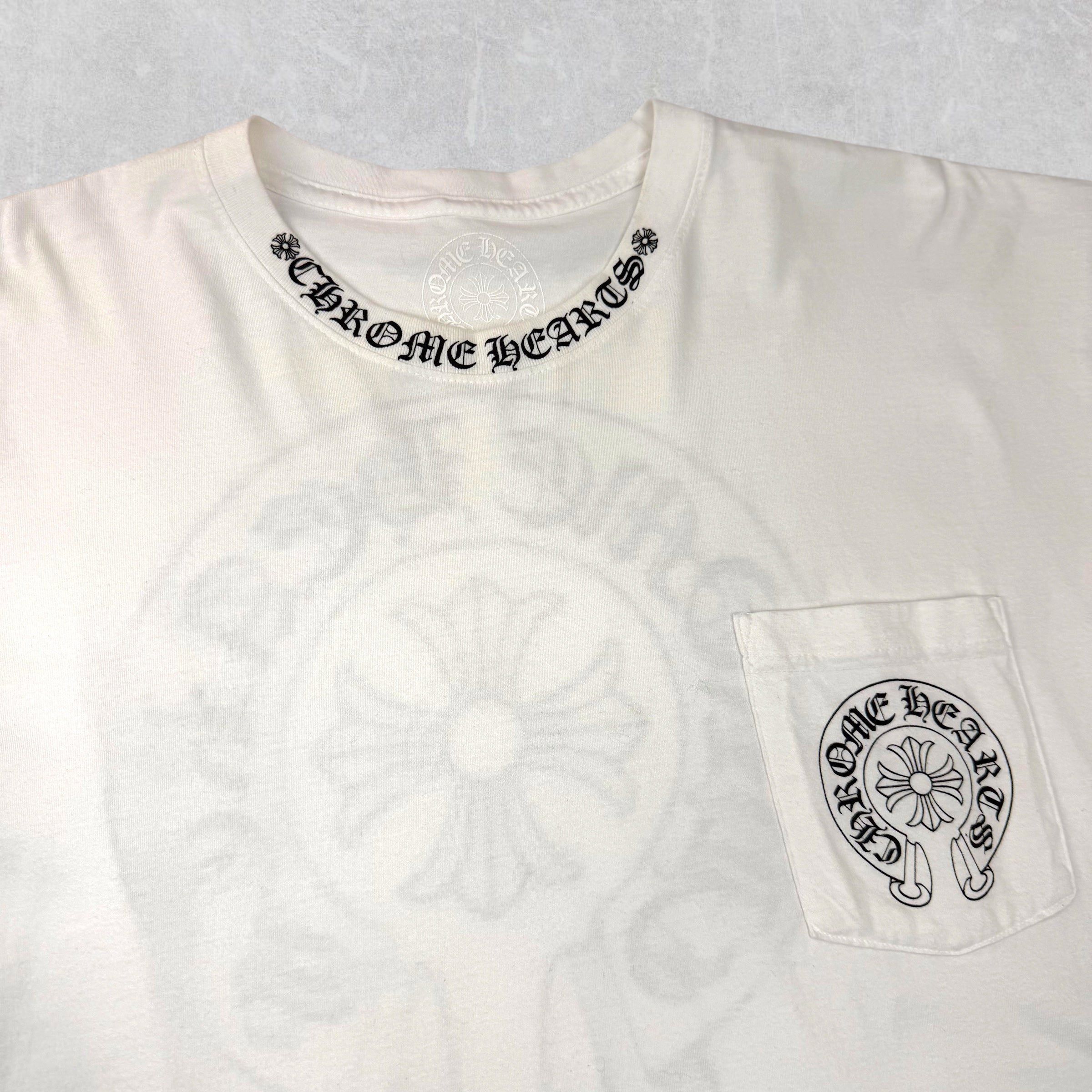 Chrome Hearts Chrome Hearts Neck Logo Horseshoe Gradient Tee XXL Size US XXL / EU 58 / 5 - 5 Thumbnail