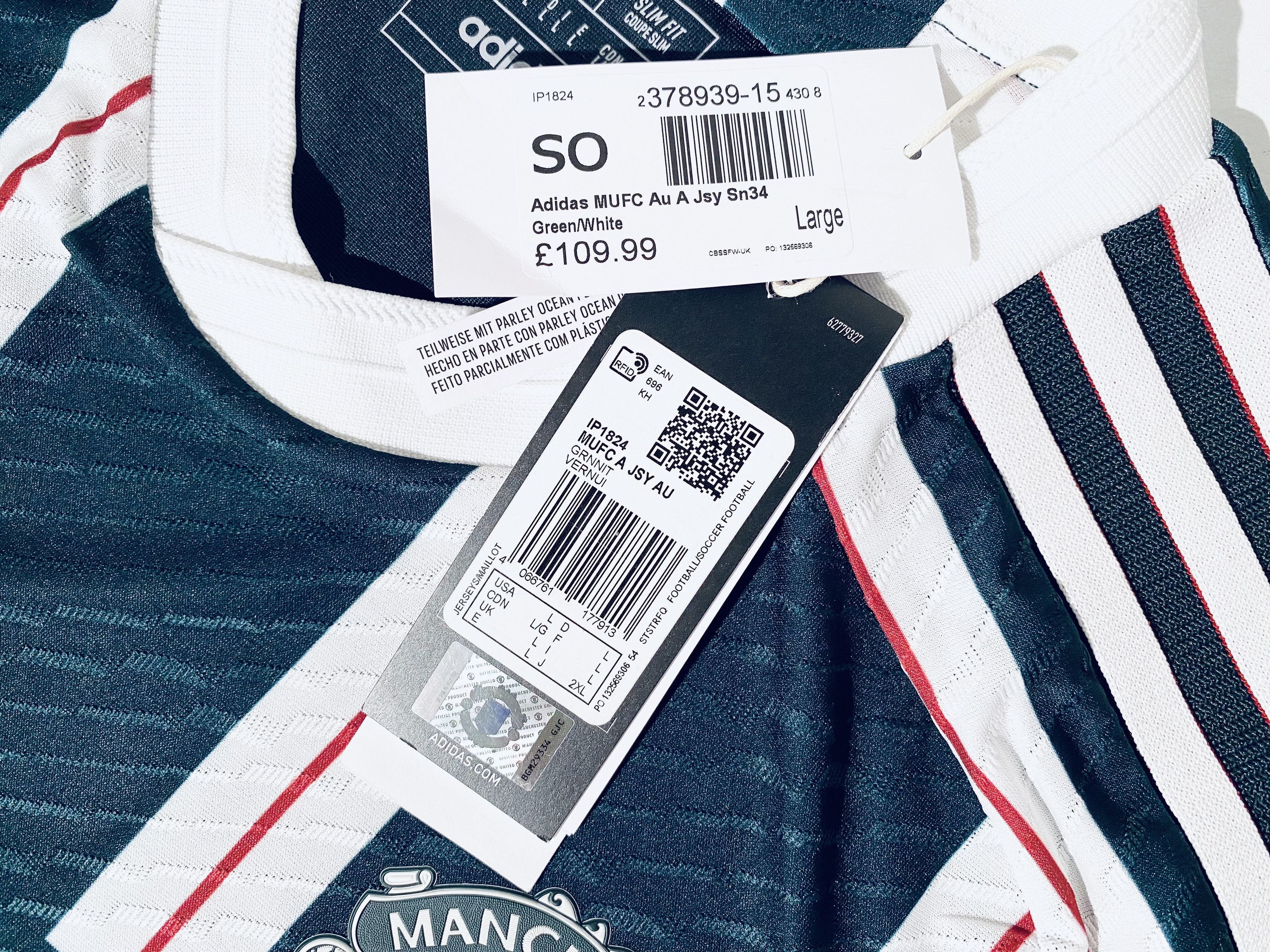 Adidas Martinez BNWT Authentic Away Jersey Shirt 2023 - 2024 Size US L / EU 52-54 / 3 - 12 Thumbnail