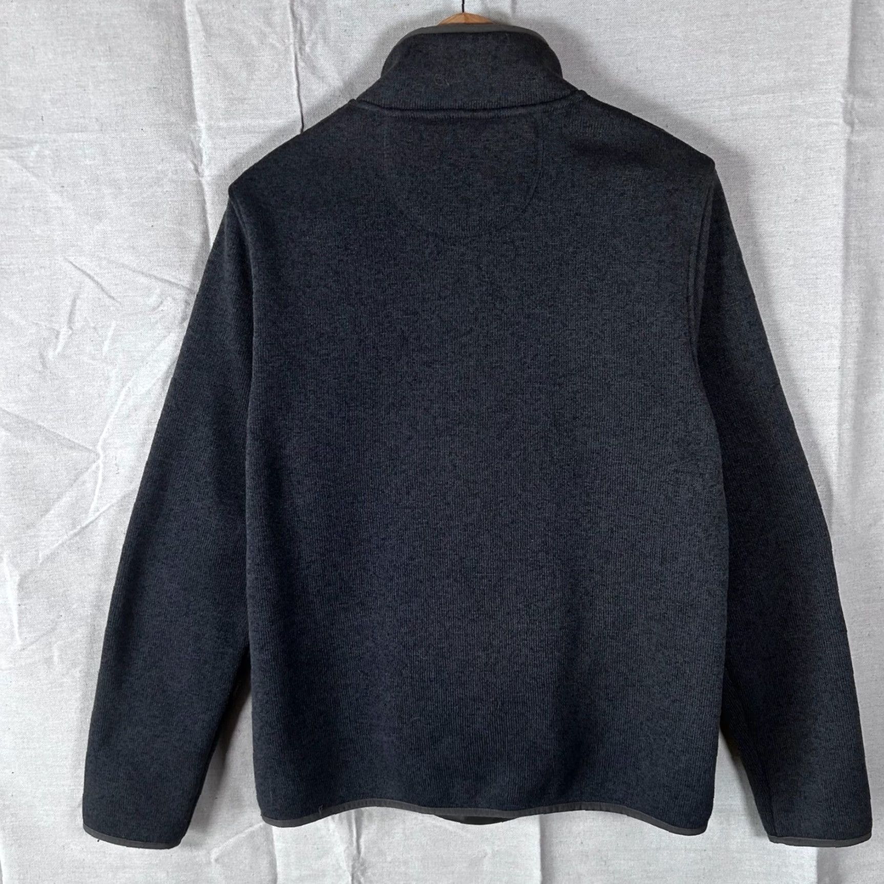 Vintage LL Bean Mens Sweater Fleece Pullover Mock Neck Gray Medium Regular Long Sleeve Size US M / EU 48-50 / 2 - 3 Thumbnail