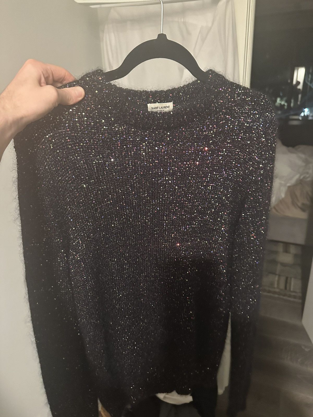 Saint Laurent Paris Saint Laurent Sparkle Mohair Sweater Size US S / EU 44-46 / 1 - 3 Thumbnail