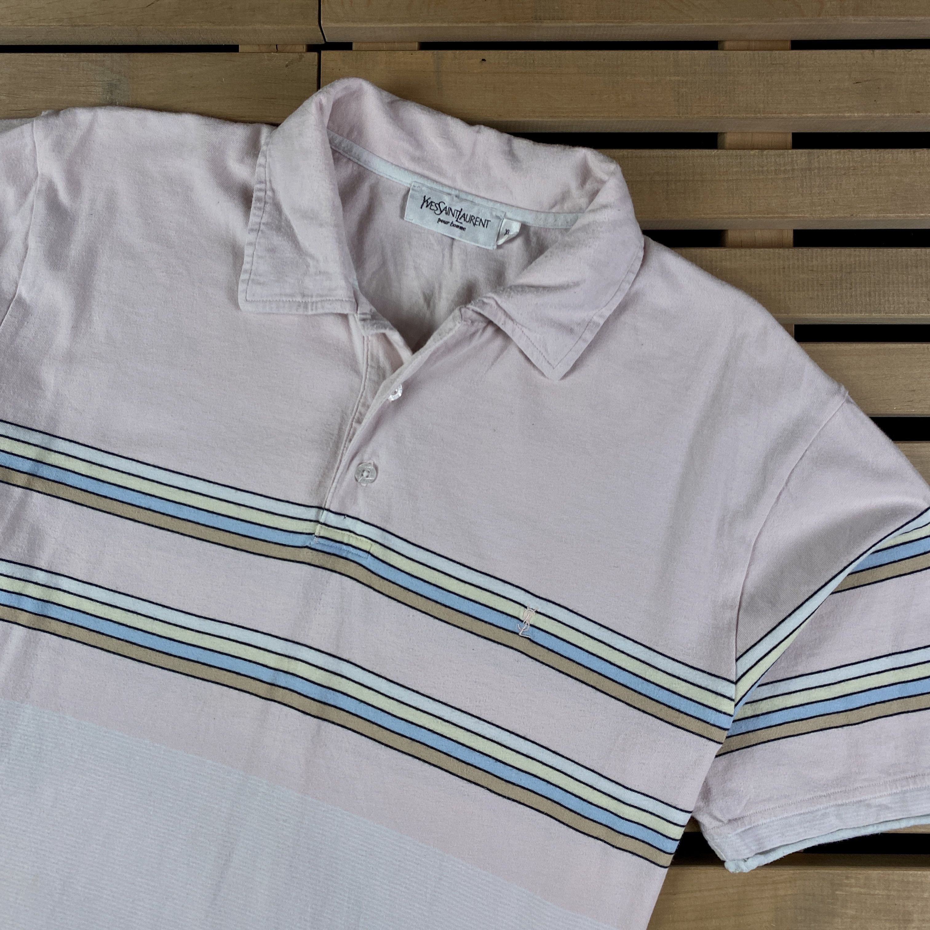 Yves Saint Laurent Mens Vintage Polo T-Shirt Yves Saint Laurent Size XL Size US XL / EU 56 / 4 - 2 Thumbnail