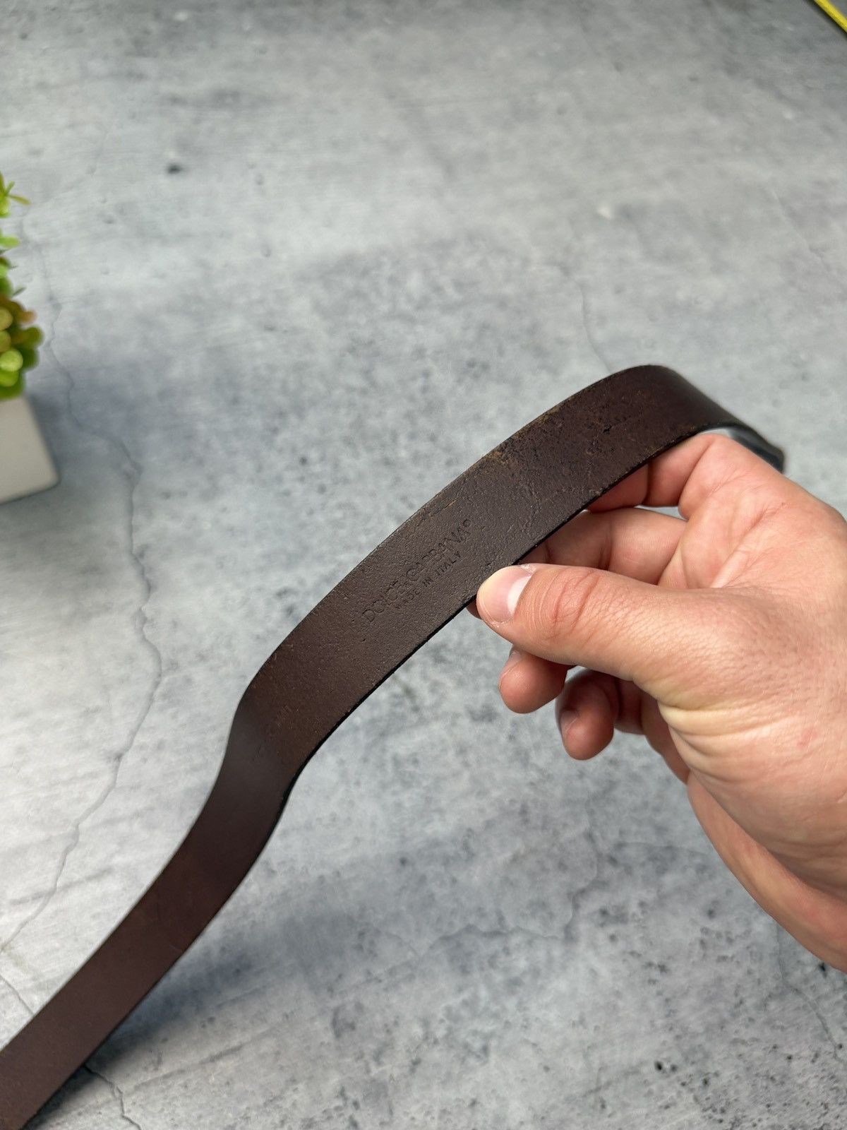 Dolce & Gabbana Dolce Gabbana Belt Logo real Leather Size ONE SIZE - 7 Thumbnail