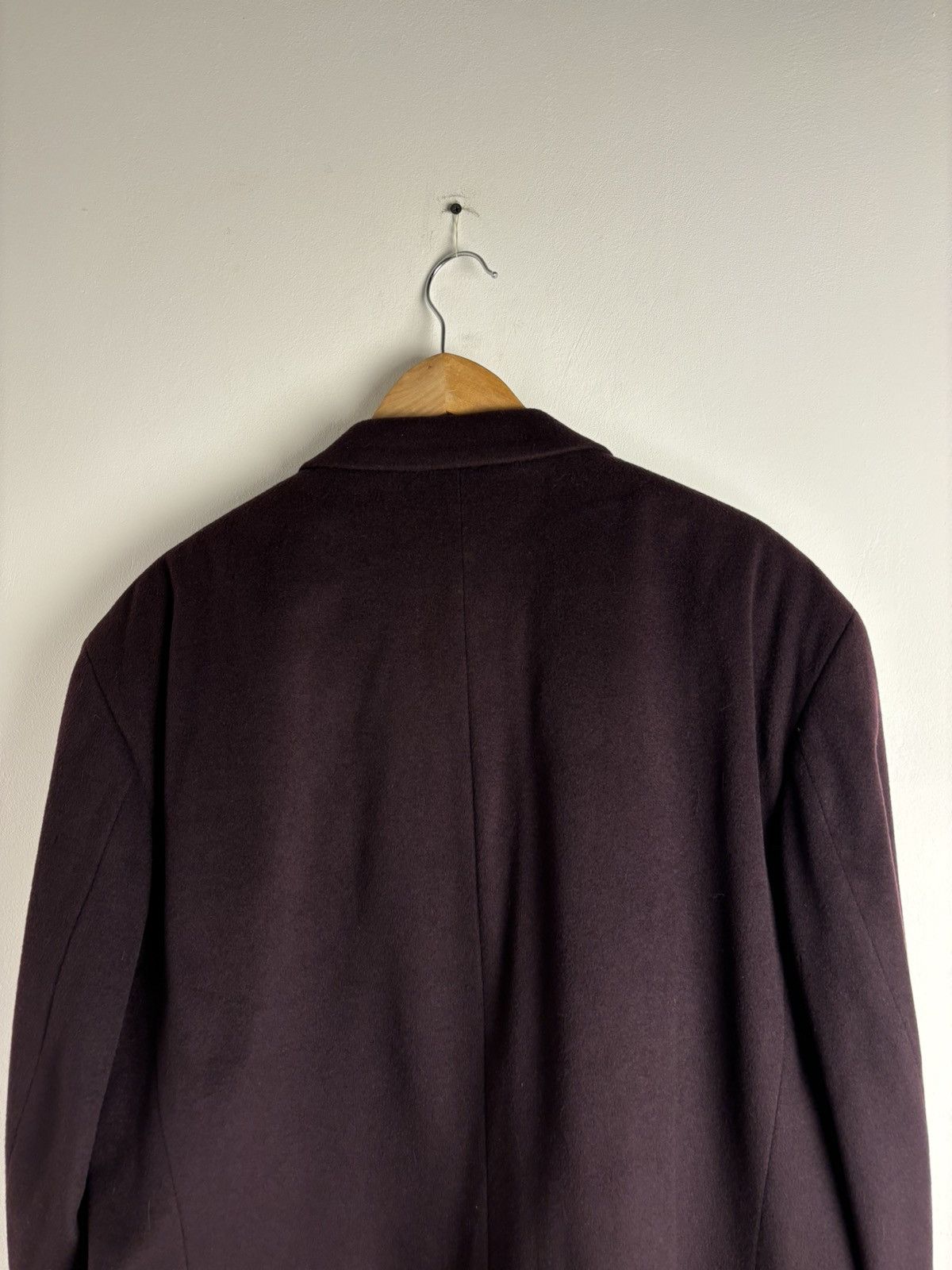 Vintage Vintage Jean Benson Cashmere Purple Double Breasted Blazer Size 54L - 11 Thumbnail
