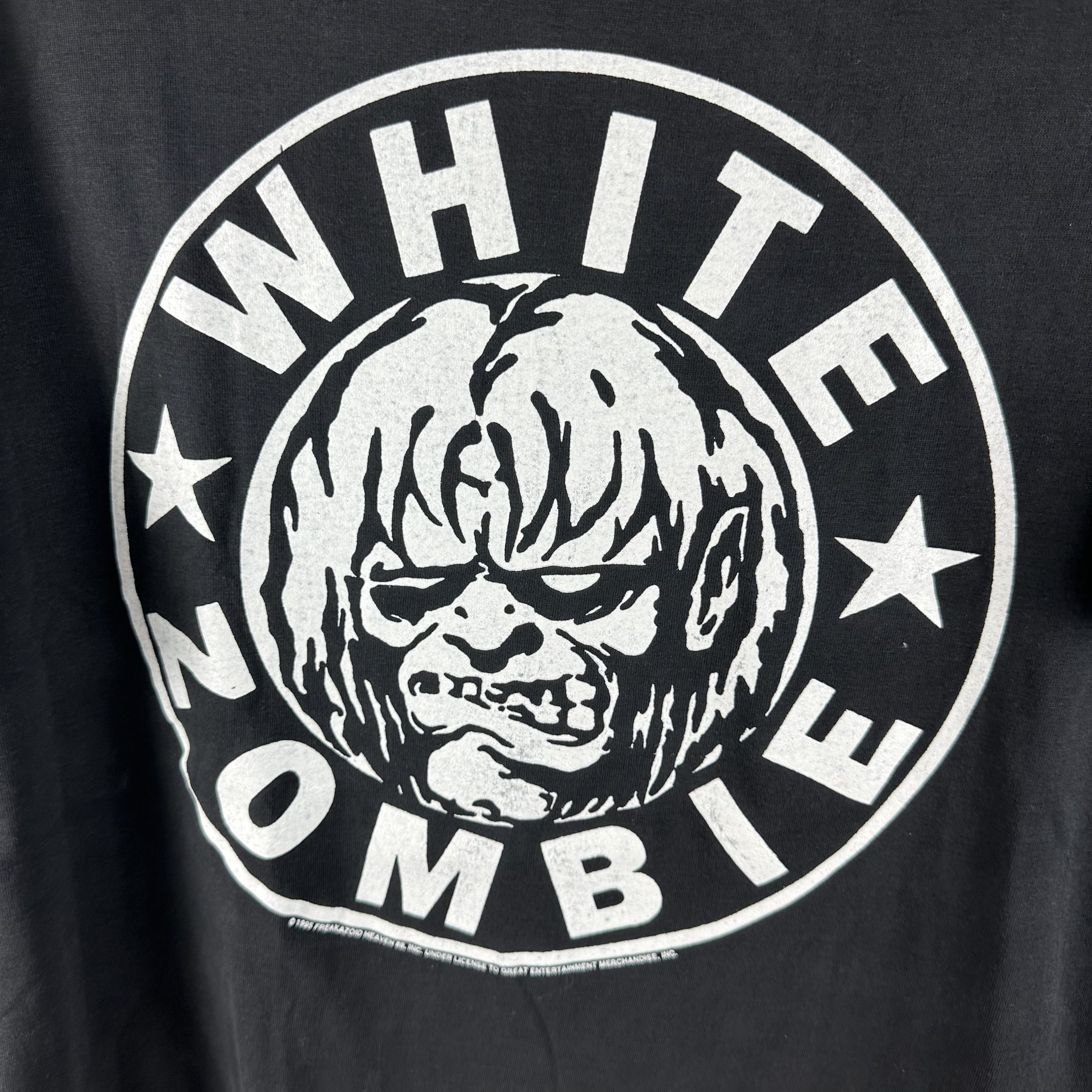 Vintage Vintage 1995 White Zombie Metal Band Single Stitch T-Shirt Size US XL / EU 56 / 4 - 2 Thumbnail