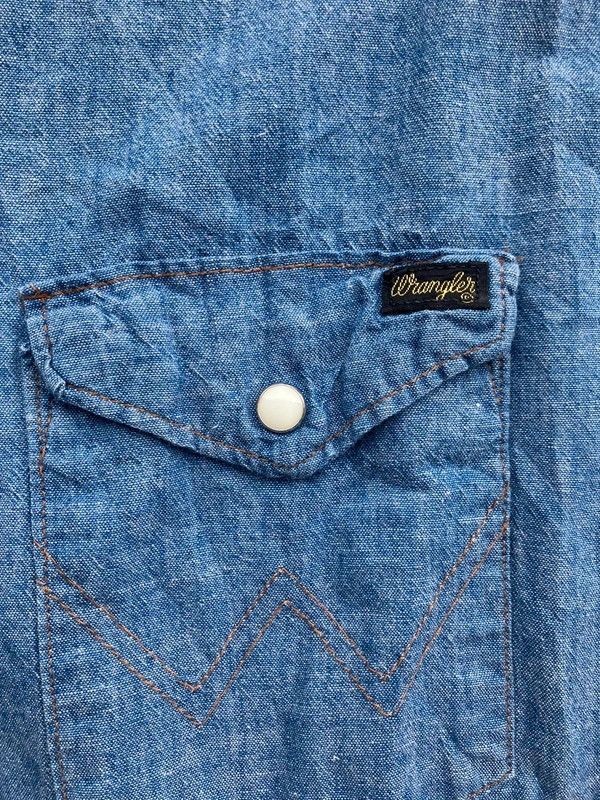Wrangler 60s wrangler chambray western shirt Size US L / EU 52-54 / 3 - 3 Thumbnail