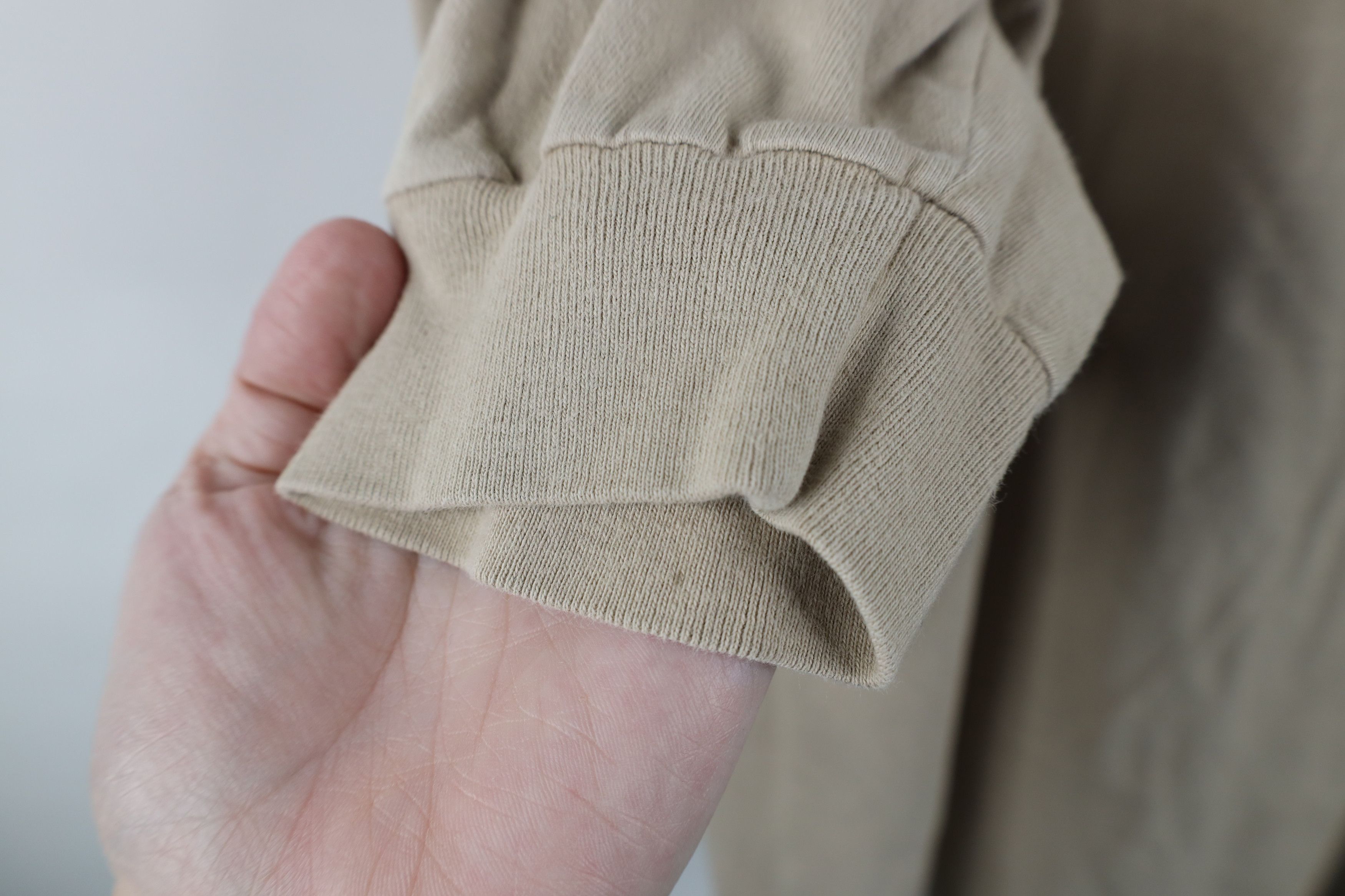 Vintage Vintage 90s Streetwear Long Sleeve T-Shirt Beige Cotton Size US XXL / EU 58 / 5 - 9 Thumbnail