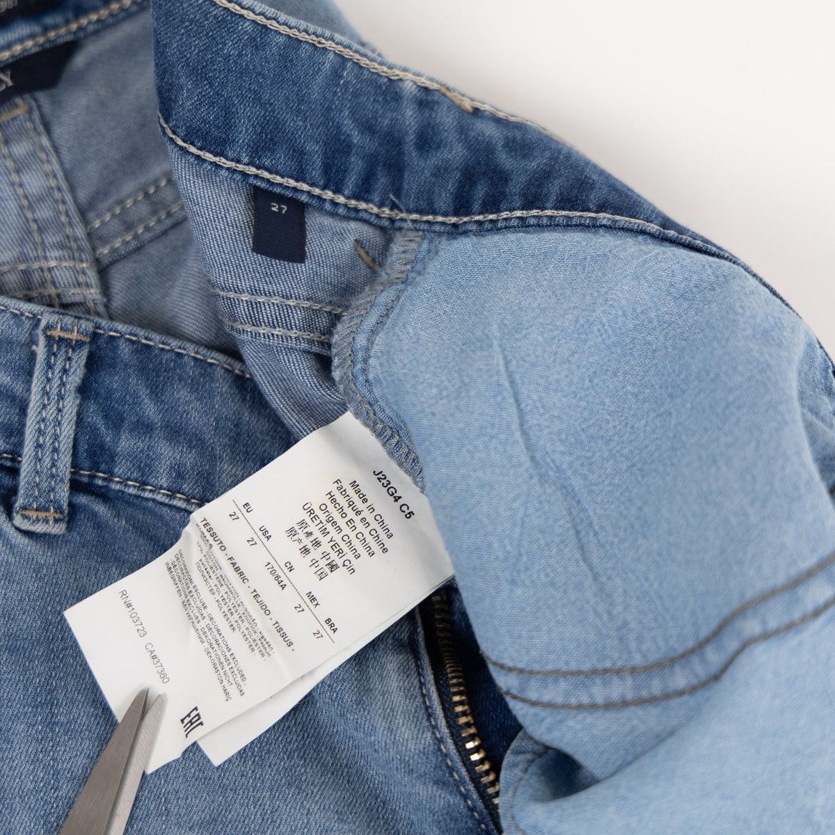 Armani Armani Jeans Lily Push Up Womens Blue Stretch Denim Skinny Size 28" / US 6 / IT 42 - 8 Thumbnail