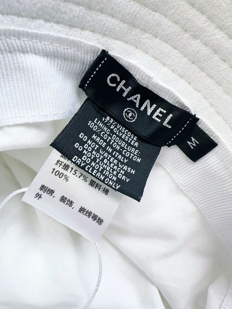 Chanel Chanel SizeM White printed blue logo fisherman's hat Size ONE SIZE - 7 Thumbnail