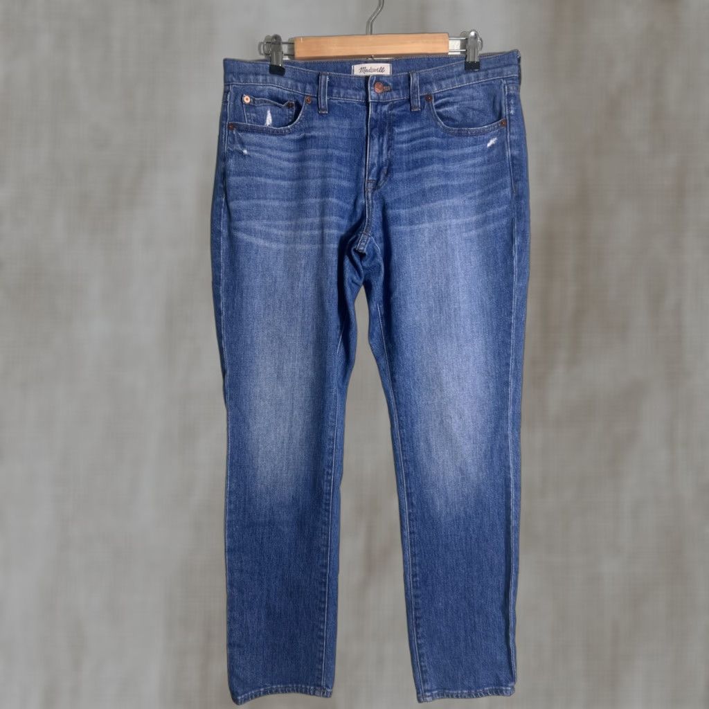 Madewell VINTAGE Madewell Slim Boy Jean Women Jeans Medium Blue 32x31 Size 32 Slim Fit Boyfriend style Womens Size 30" / US 8 / IT 44 - 1 Thumbnail