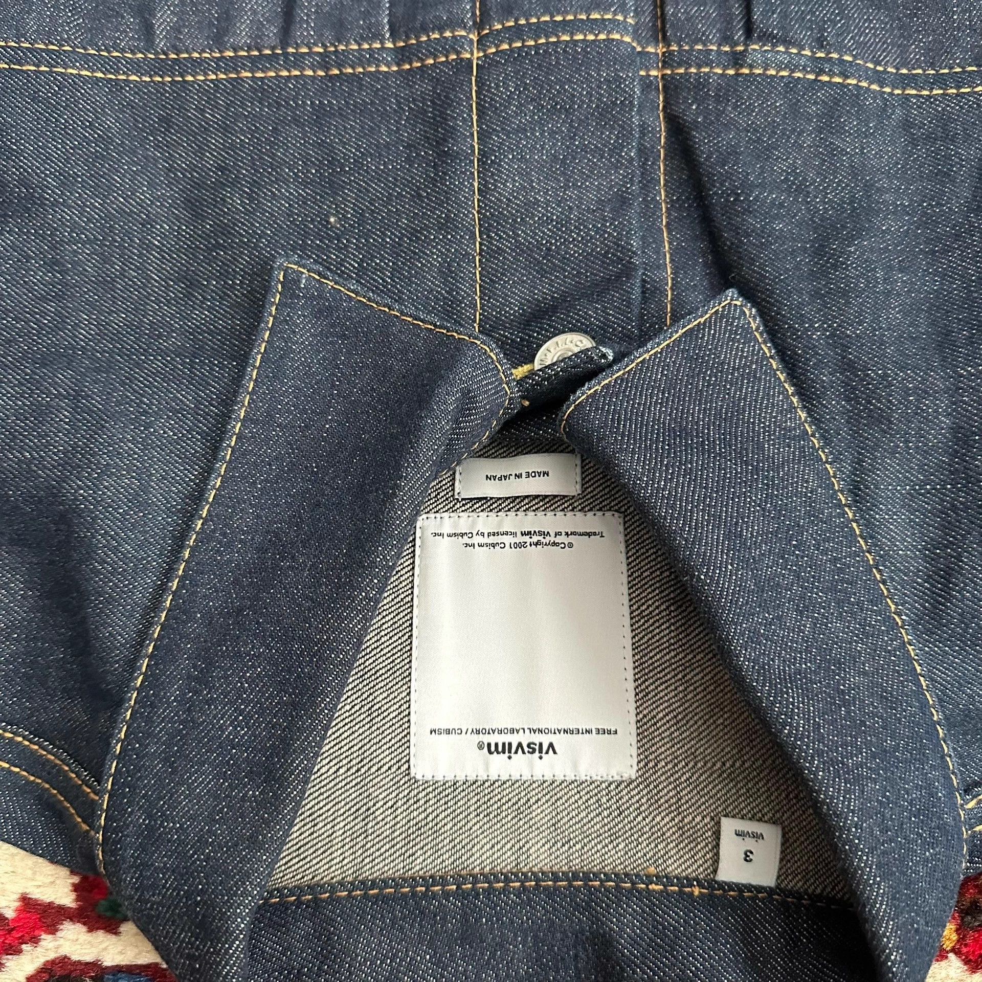 Visvim visvim 17ss 101 jkt raw denim jacket size 3 new Size US L / EU 52-54 / 3 - 9 Thumbnail