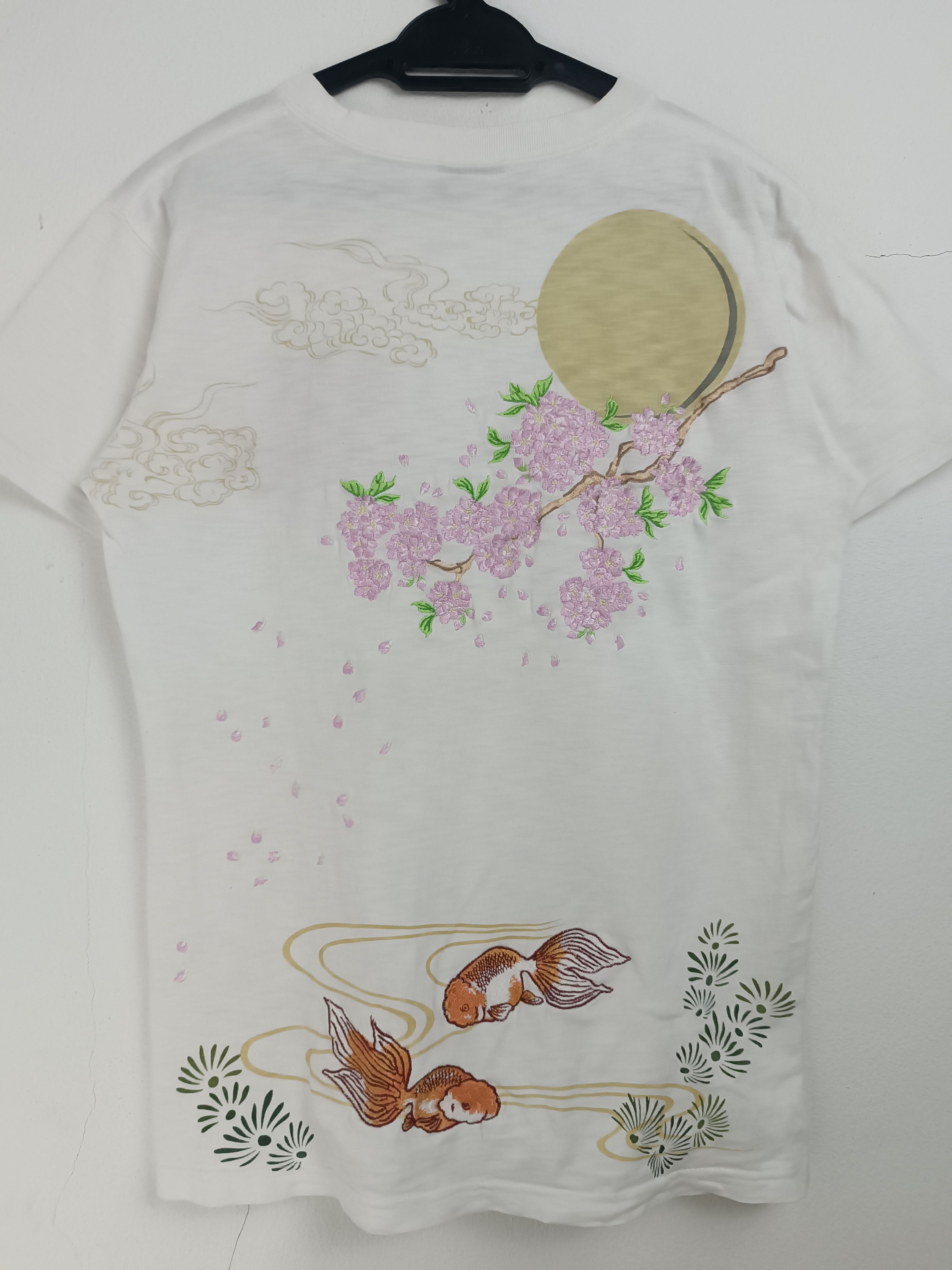 Japanese Brand VINTAGE SUKAJAN STYLE JAPANESE KOI FULL EMBROIDERY VERY RARE Size US M / EU 48-50 / 2 - 17 Thumbnail