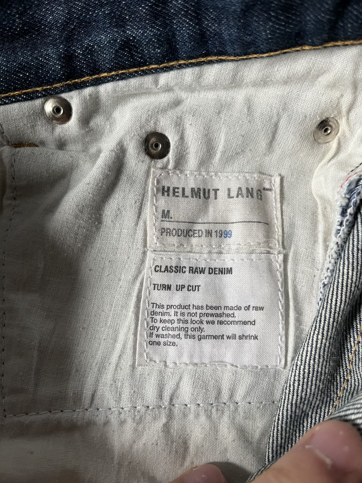 Helmut Lang Helmut Lang classic raw denim painter custom 90s jeans rare Size US 30 / EU 46 - 14 Thumbnail