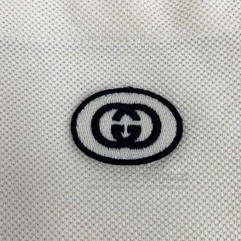 Gucci Gucci Beige logo embroidered cotton lapel single-breasted Size US M / EU 48-50 / 2 - 5 Thumbnail