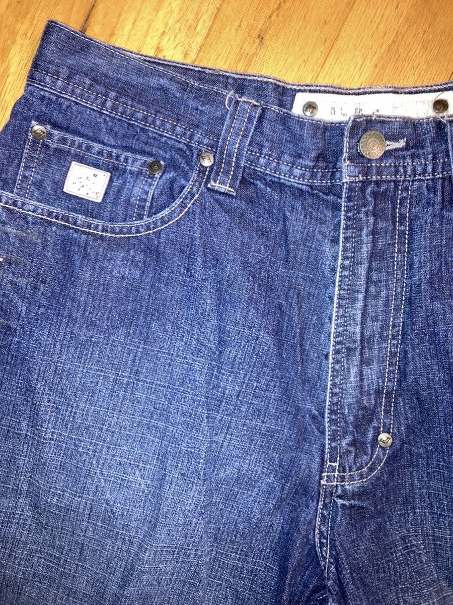 Enyce × Vintage VTG ENYCE Y2K Baggy Blue Denim JORTS 34 Size US 34 / EU 50 - 4 Thumbnail
