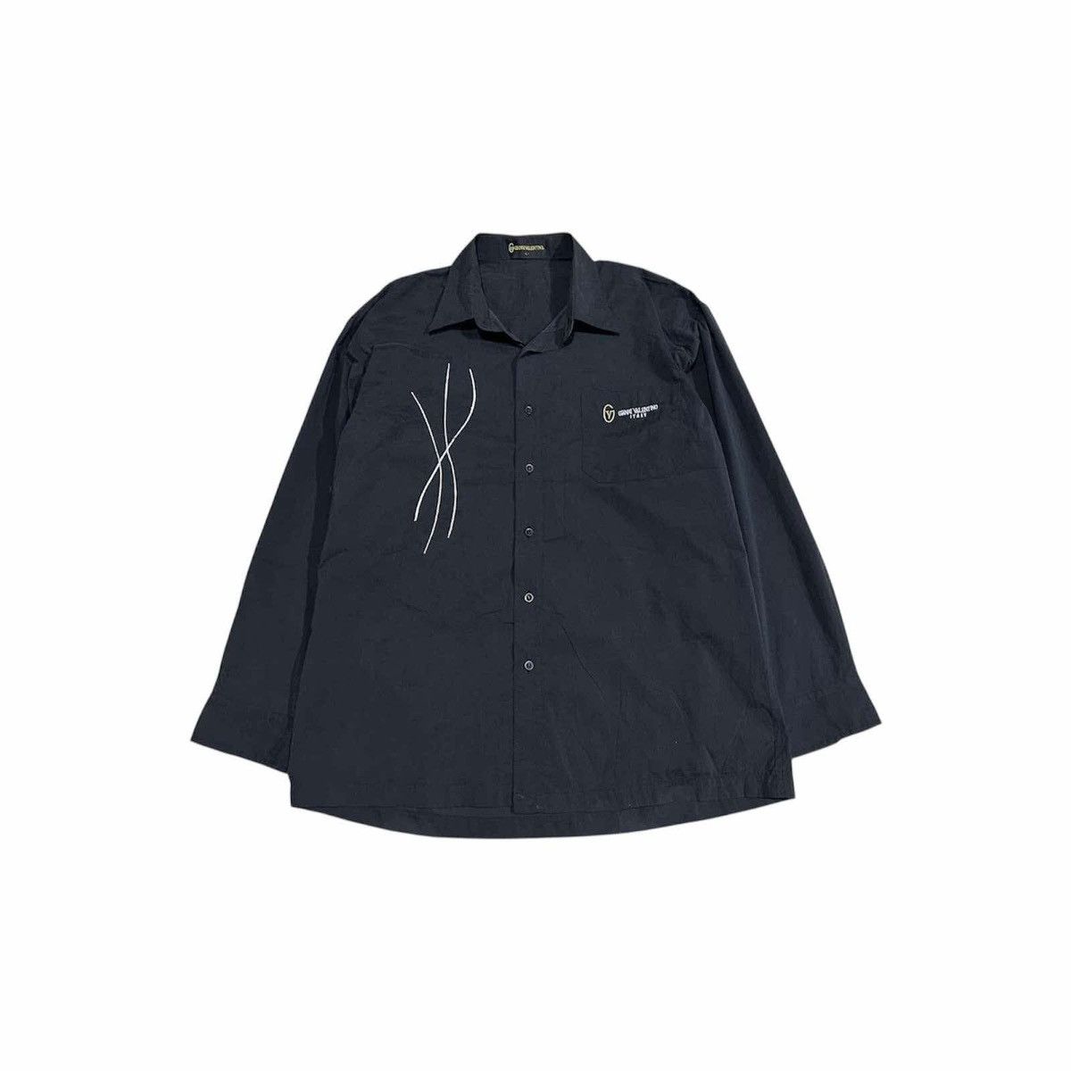 Gianni Valentino × Japanese Brand × Other 🔥Vintage Gianni Valentino Shirt 90s Embroidered Long Sleeve Size US L / EU 52-54 / 3 - 1 Thumbnail