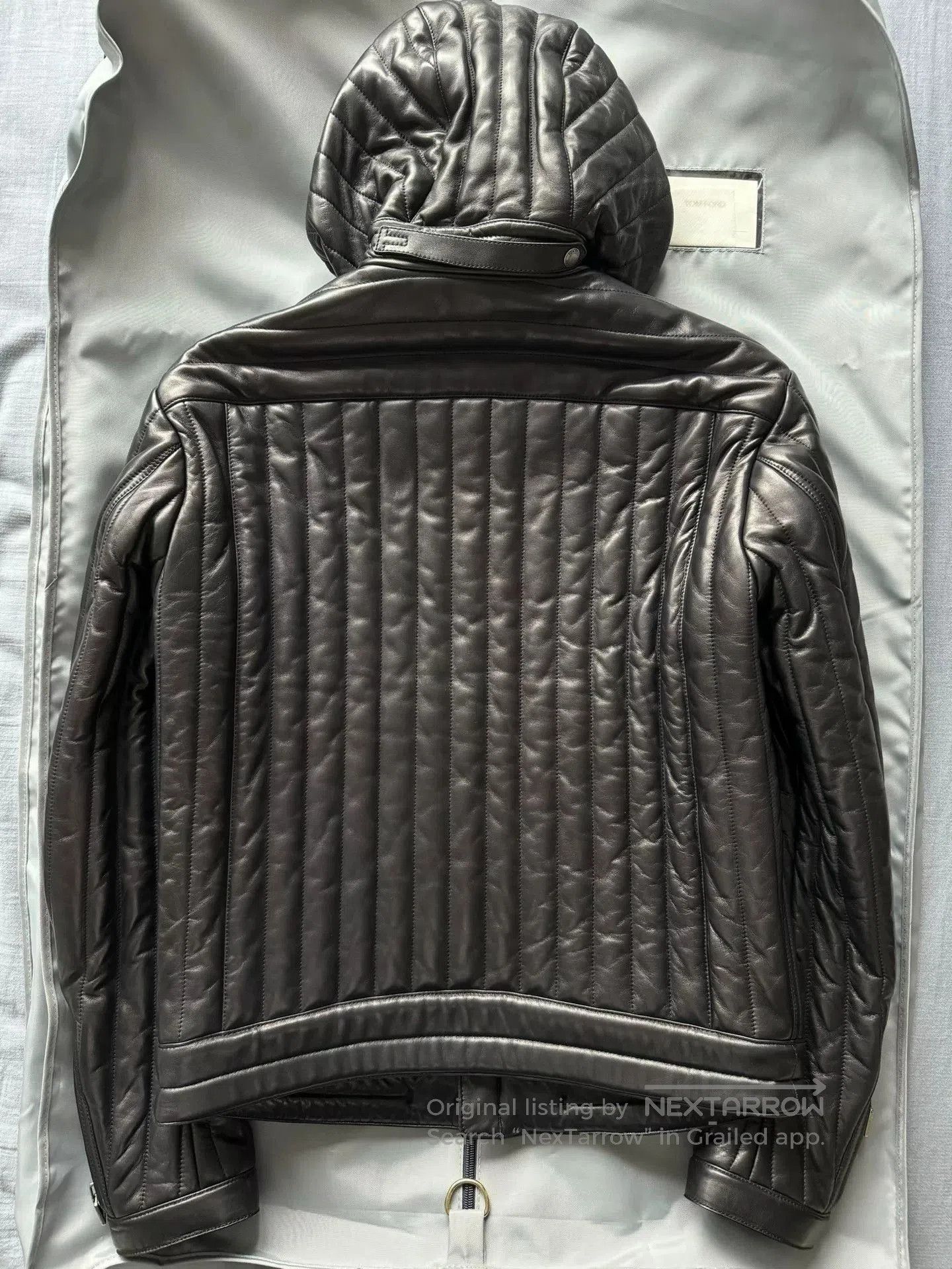 Tom Ford TOM FORD Quilted Hooded Leather Jacket. Size US M / EU 48-50 / 2 - 6 Thumbnail