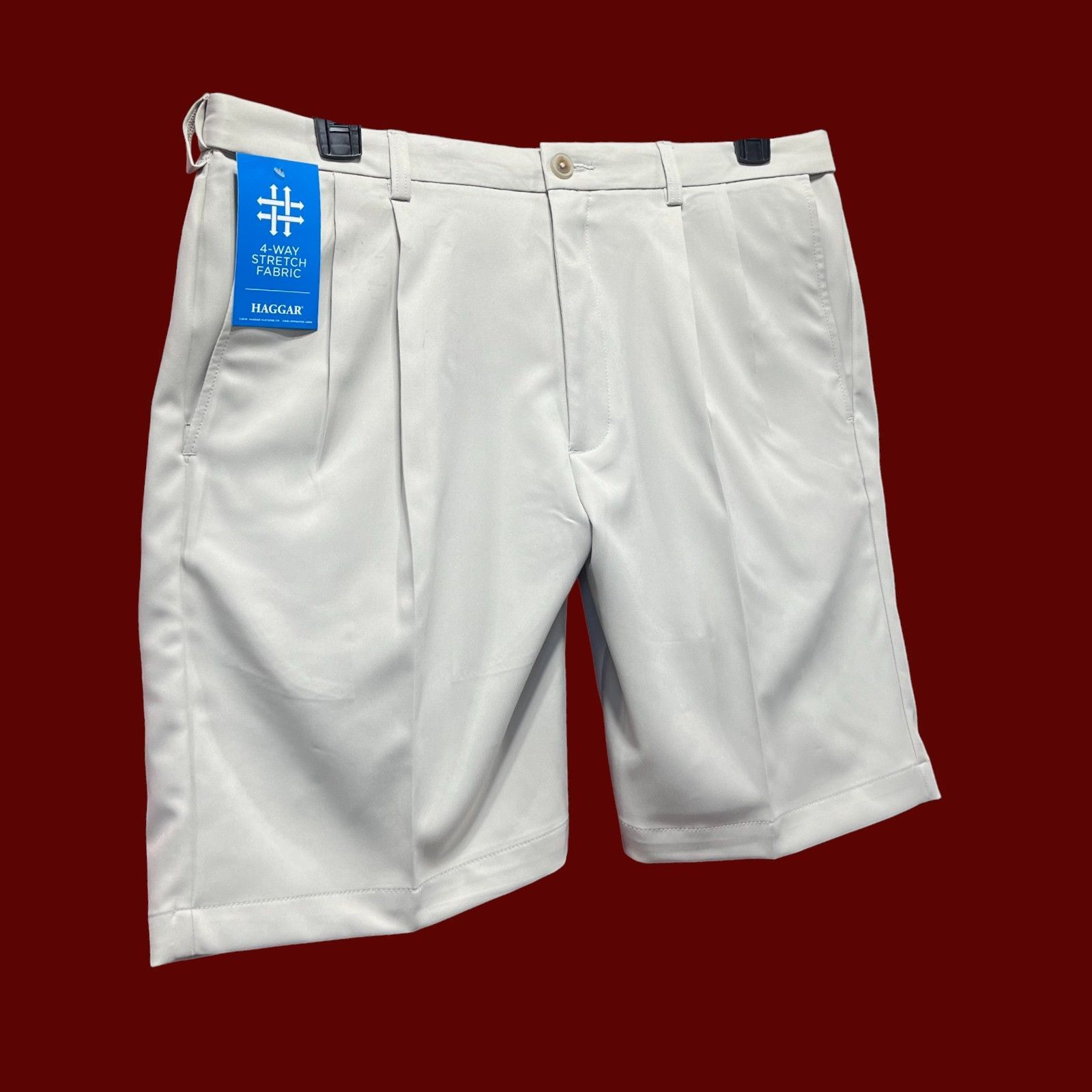 Other Haggar - Cool 18 Pro - Men's Pleat Front Short - Expandible Size US 36 / EU 52 - 15 Thumbnail