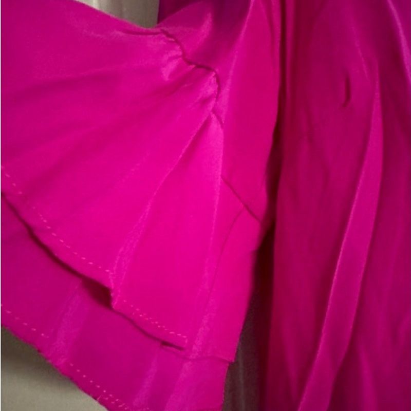 Amanda Uprichard Amanda Uprichard Silk Tiered Ruffle Sleeve Shift Dress M Size M / US 6-8 / IT 42-44 - 5 Thumbnail