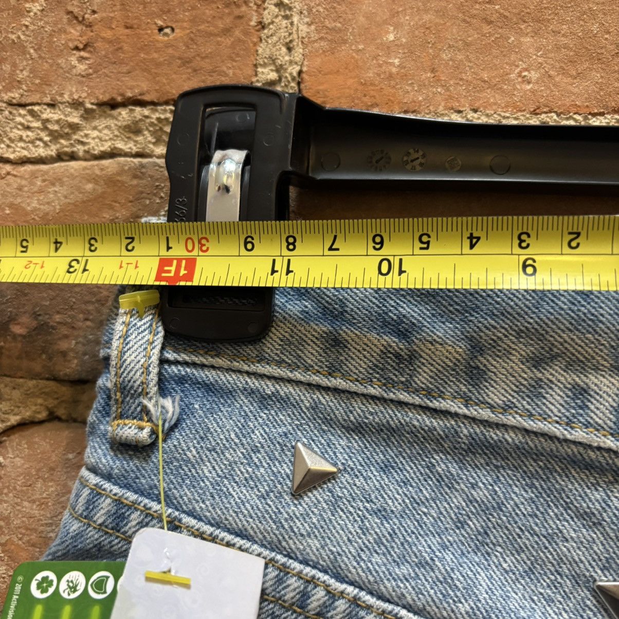 Versace × Vintage $250 Vintage 90s Versace Studded Denim Shorts Size 28" / US 6 / IT 42 - 14 Thumbnail