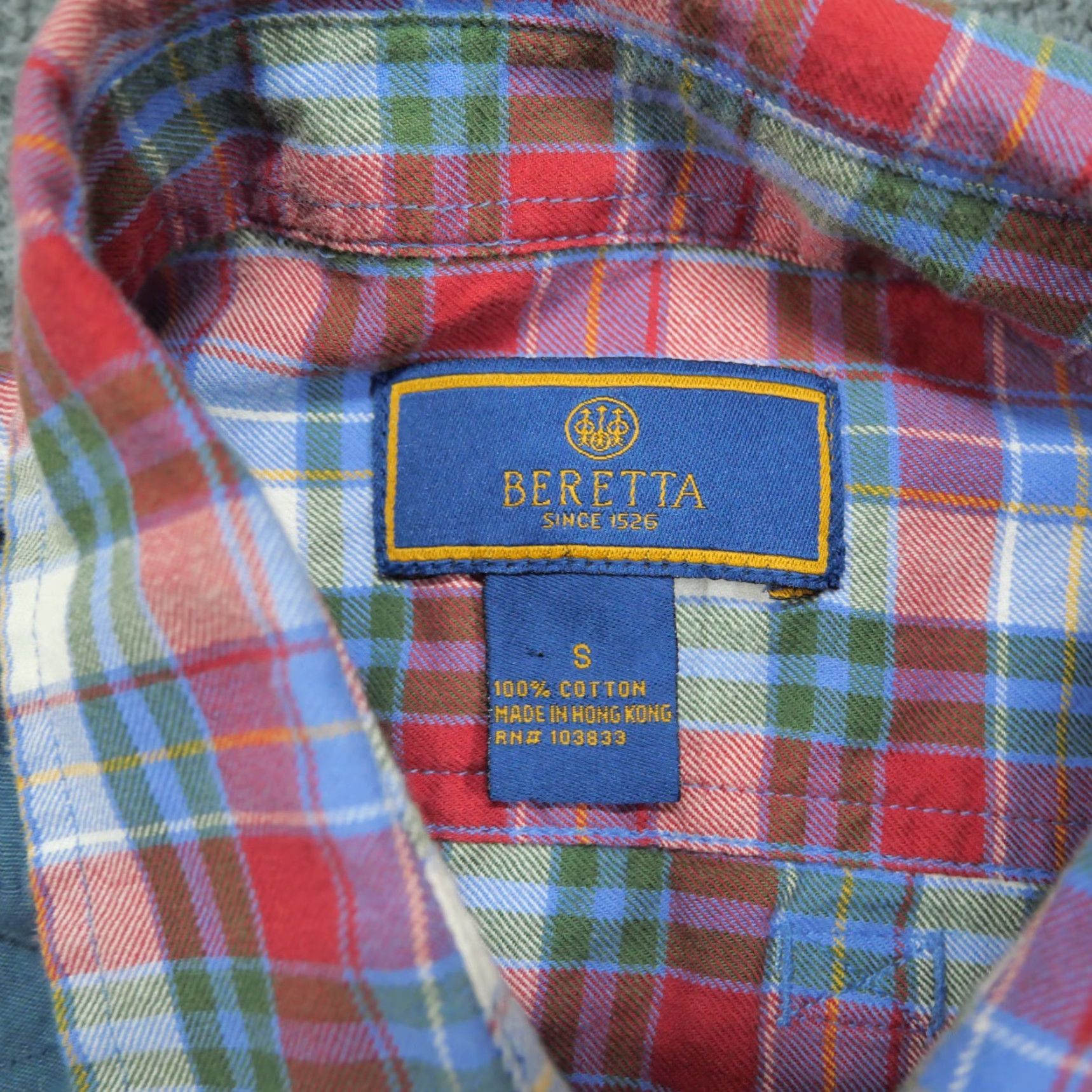 Vintage VINTAGE Beretta Shirt Womens Small Red Green Plaid Button Up Hunting Shirt Size S / US 4 / IT 40 - 5 Thumbnail
