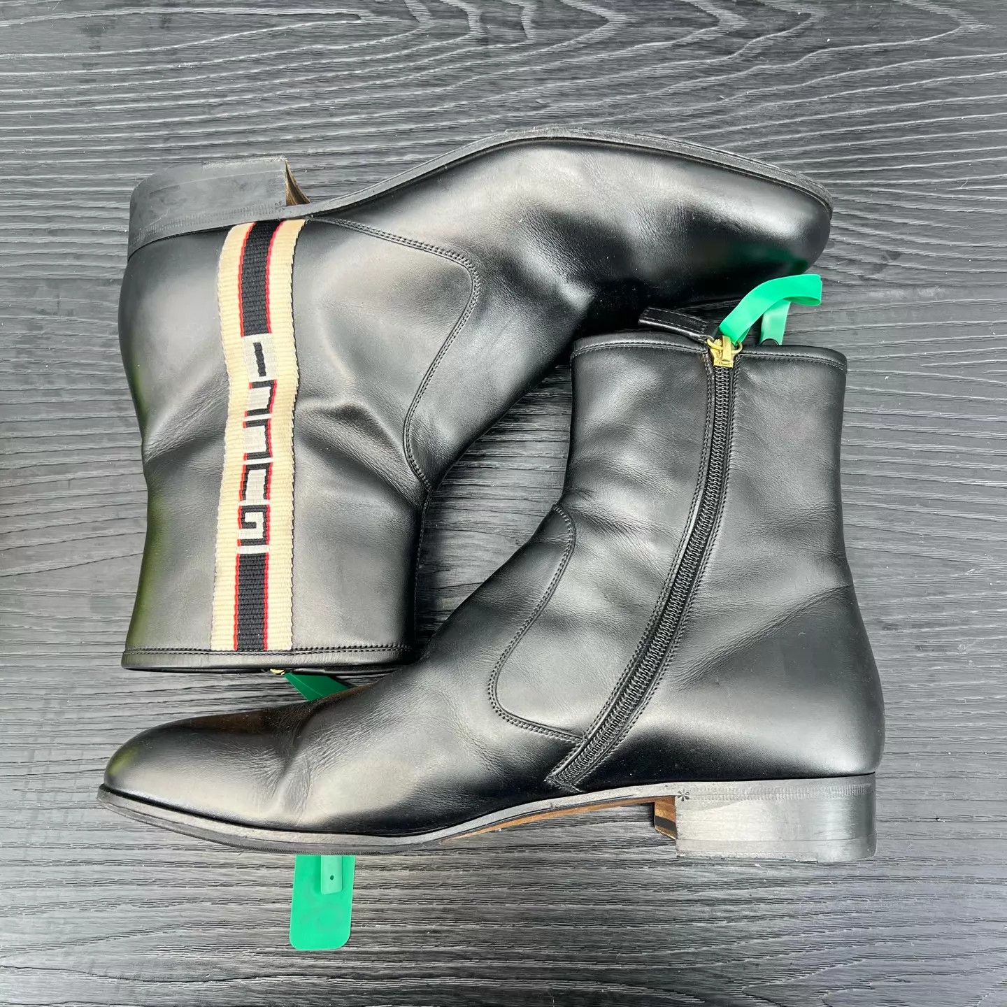 Gucci Gucci Web Logo Chelsea Boots US 10 EU 44 Size US 11 / EU 44 - 3 Thumbnail