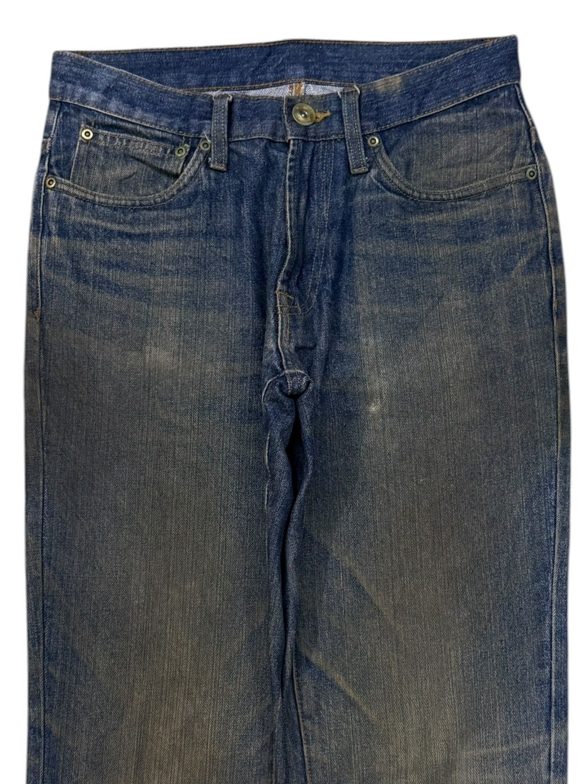 Japanese Brand Vintage Japanese Denim Jeans Y2K Vintage Fade mud wash | W29 Size US 29 - 4 Thumbnail
