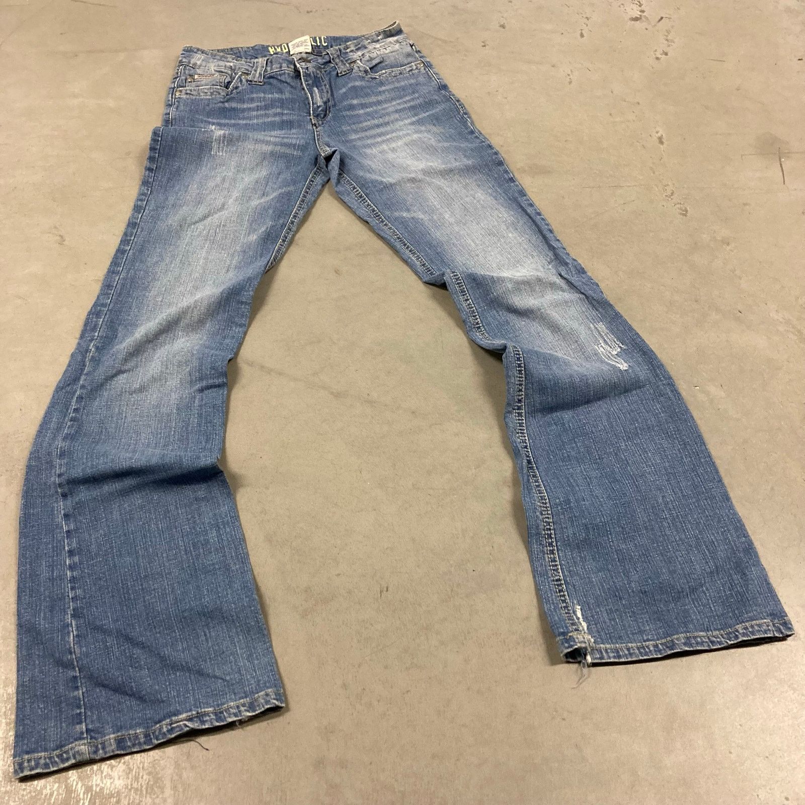Vintage Y2K low rise hydraulic bootcut jeans 28x33 Size 32" / US 10 / IT 46 - 1 Thumbnail