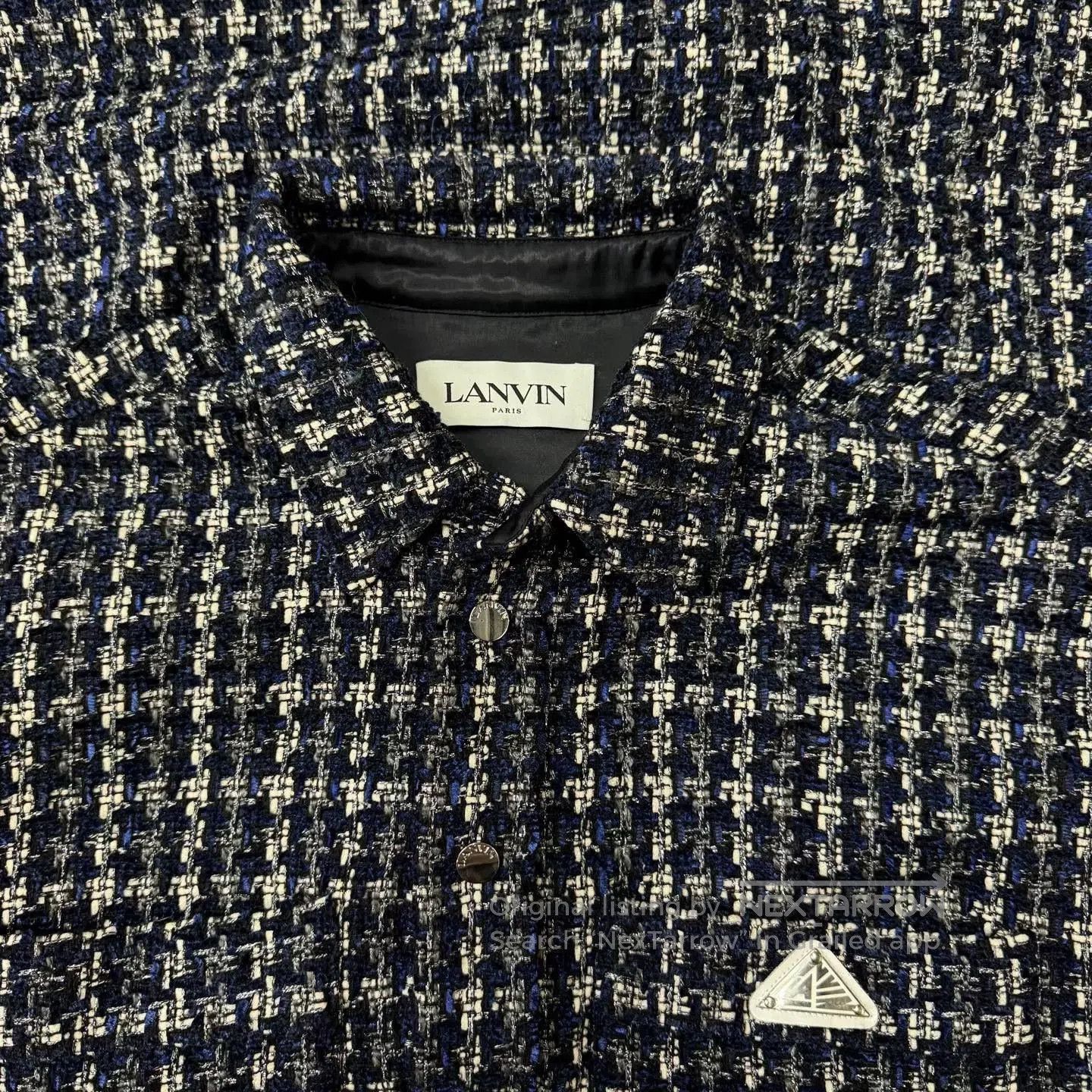 Lanvin Lanvin Black White Check Tweed Coat. Size M / US 6-8 / IT 42-44 - 5 Thumbnail