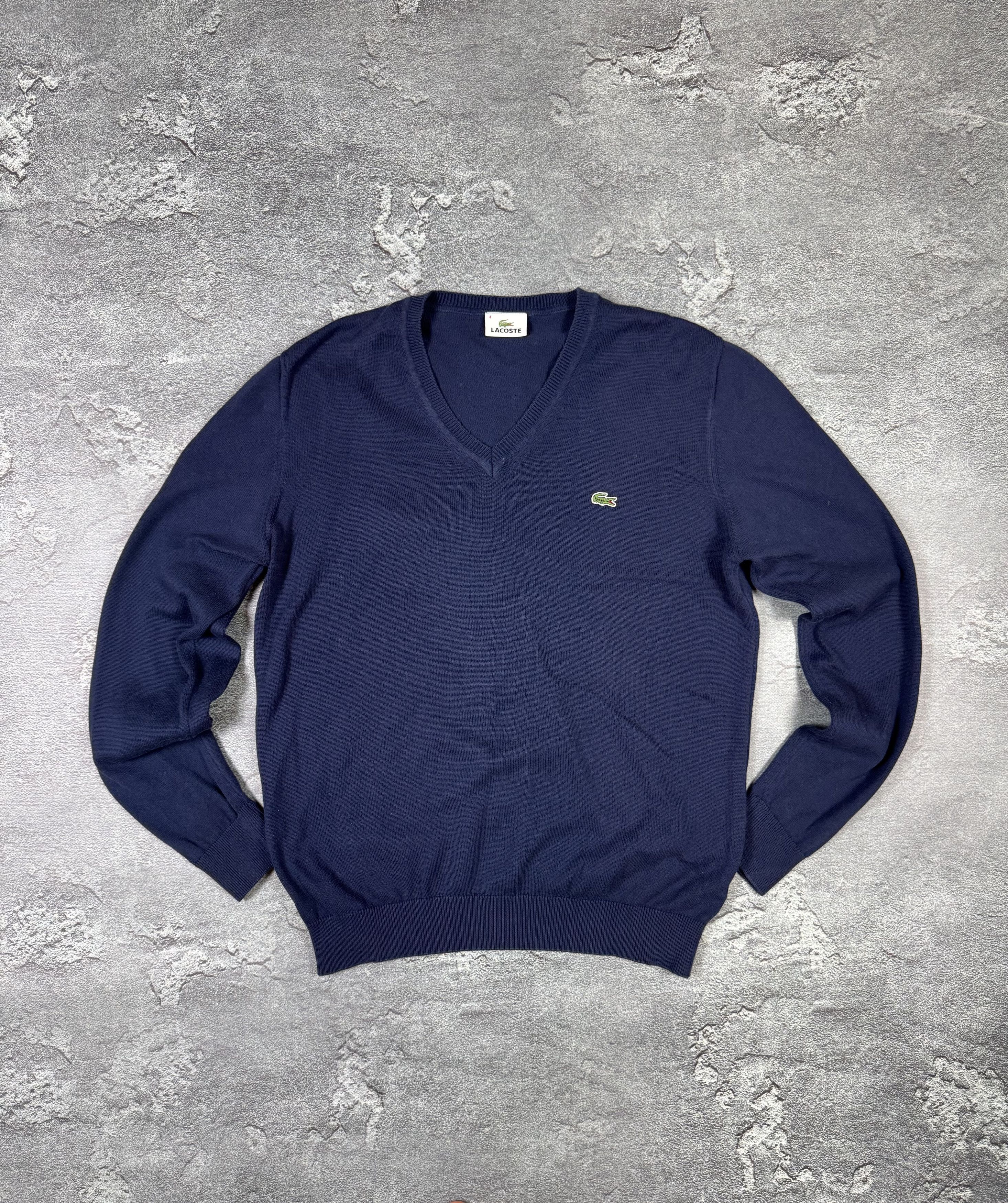 Lacoste Lacoste V-Neck Knitted Sweater Size M Streetwear Size US M / EU 48-50 / 2 - 1 Thumbnail