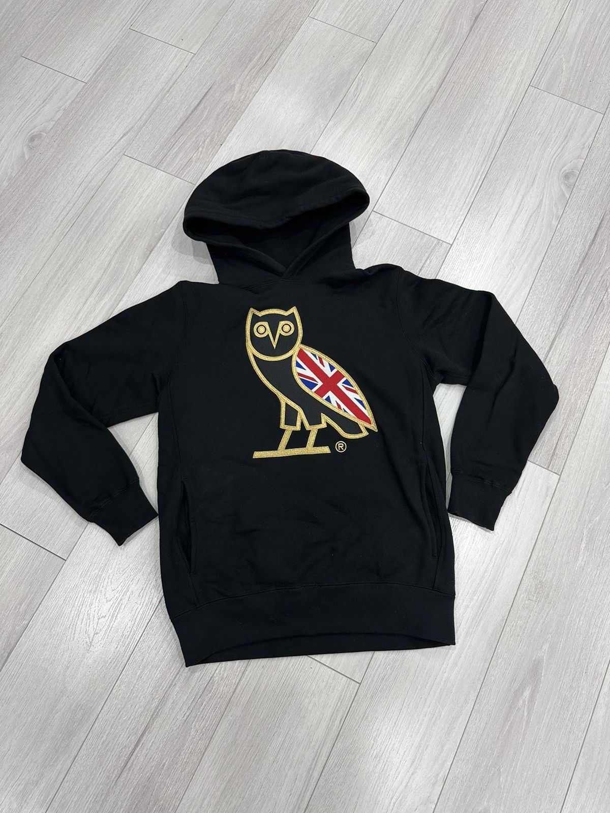 OVO London UK flag owl store hoodie