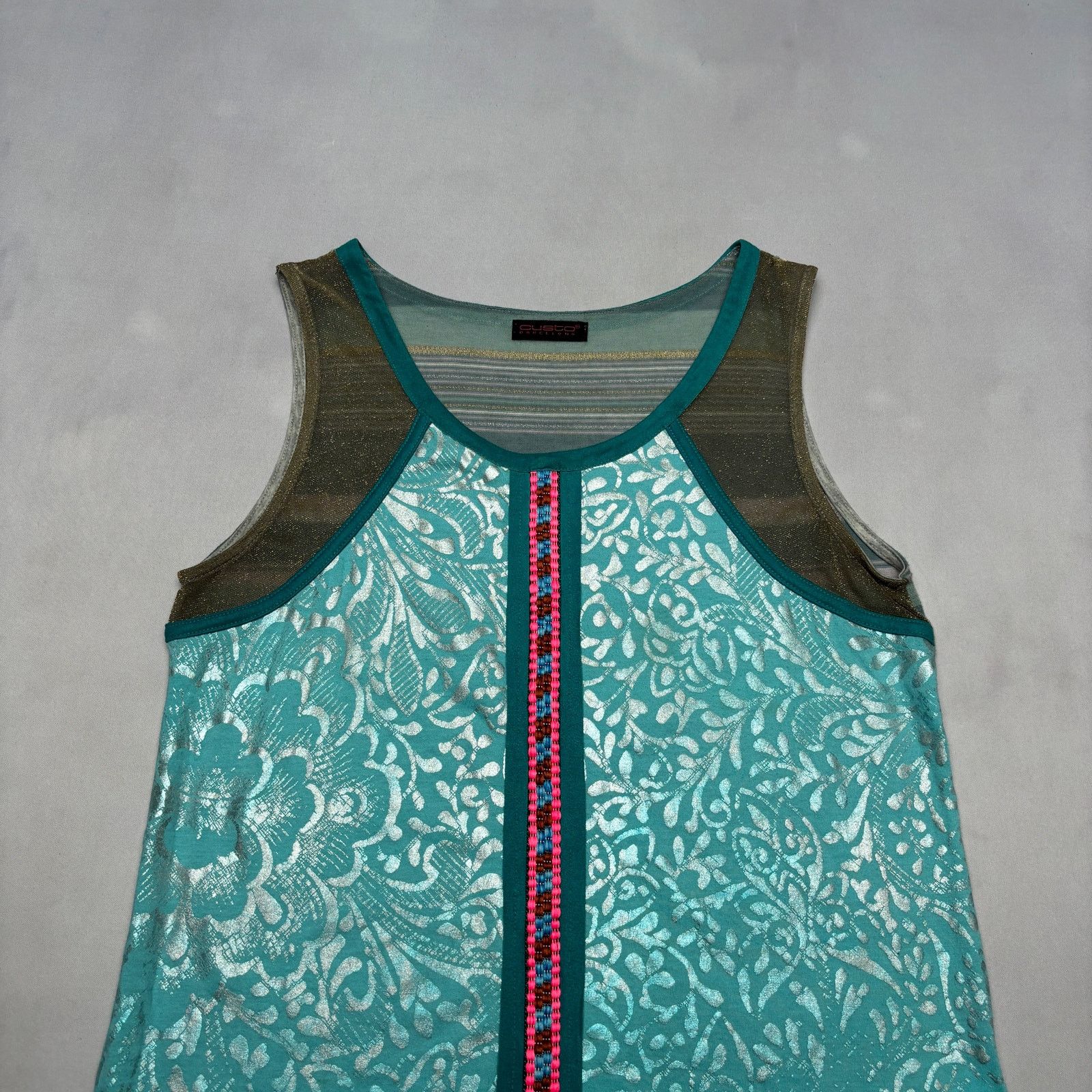 Custo Barcelona Vintage Custo Barcelona Y2K Tank Top Womens Medium Sheer Size M / US 6-8 / IT 42-44 - 2 Thumbnail