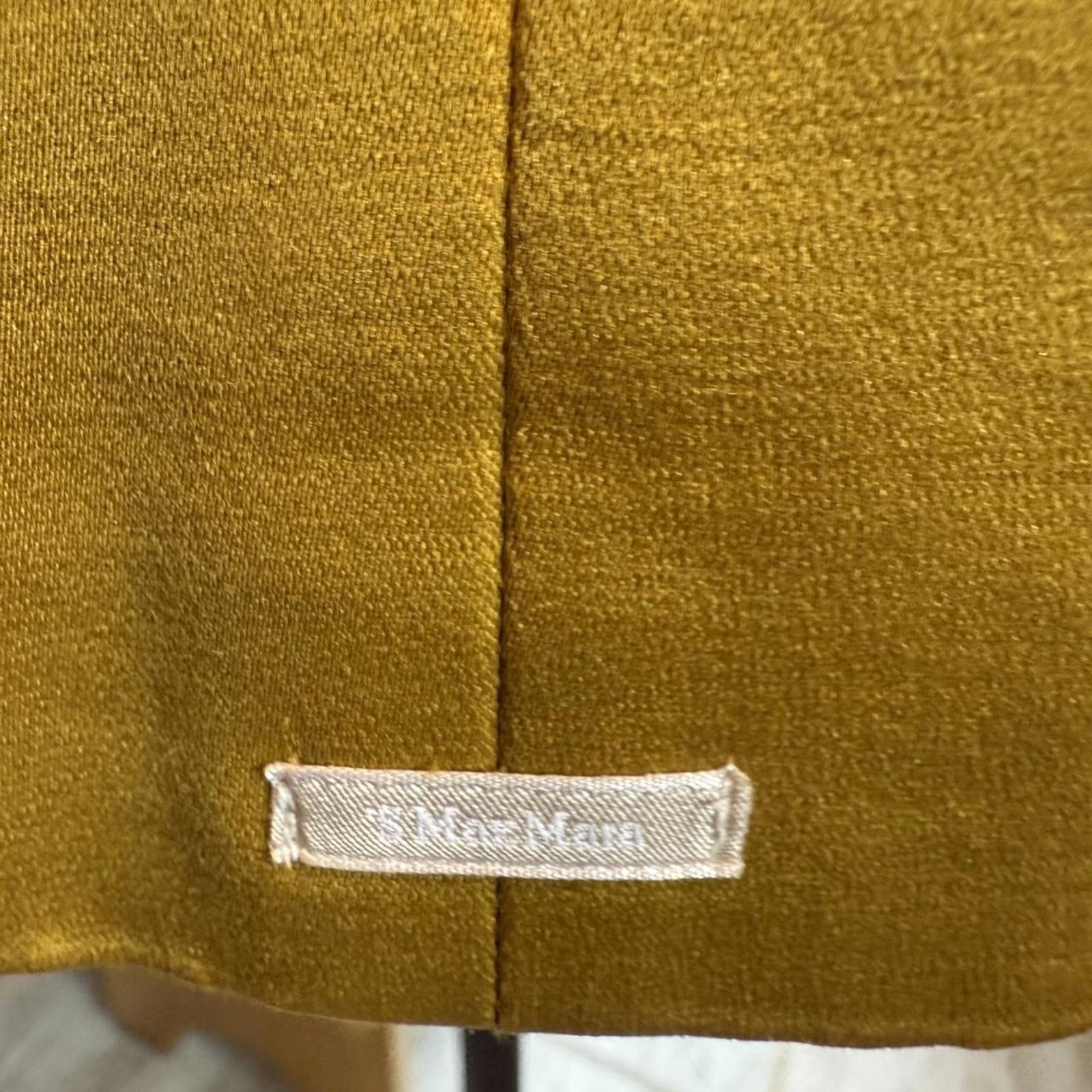 Max Mara Max Mara Yellow Pleated Skirt Size L Size 36" / US 14 / IT 50 - 4 Thumbnail