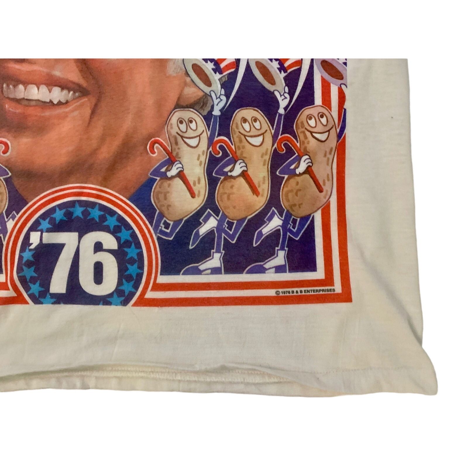 Vintage 70s Jimmy Carter Campaign Shirt | RARE 1976 Graphic Size US S / EU 44-46 / 1 - 5 Thumbnail