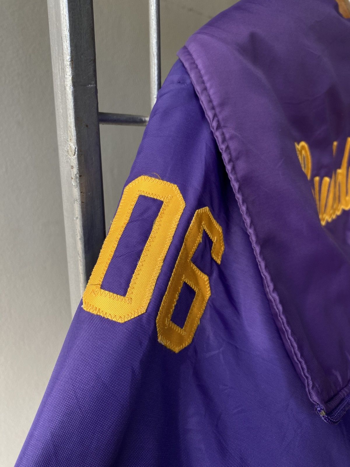 Vintage Gates Sport Hoppe Purple Jacket with Yellow Lettering Size US S / EU 44-46 / 1 - 7 Thumbnail