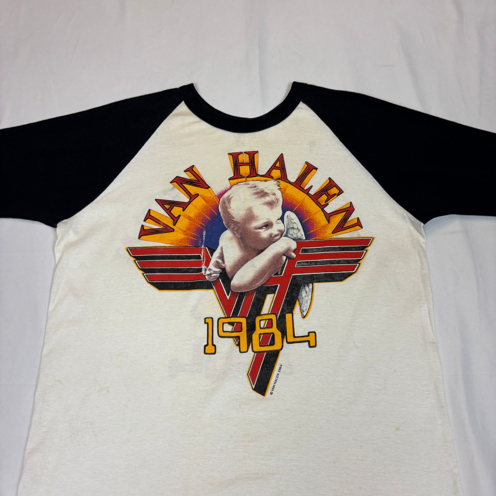 Vintage Vintage 1984 Van Halen Tour Raglan Shirt Smoking Baby Large Size US L / EU 52-54 / 3 - 2 Thumbnail