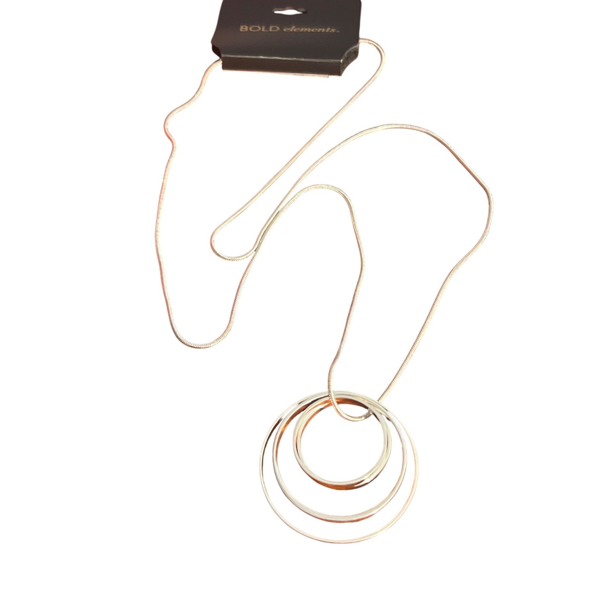Other Bold Elements Stainless Steel Necklace Long Snake Chain Circ Size ONE SIZE - 1 Thumbnail