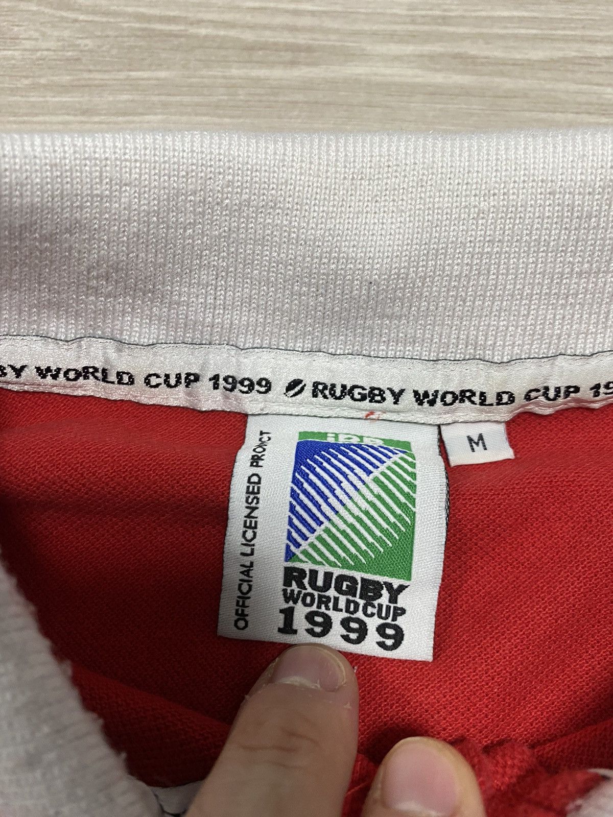 Canterbury of New Zealand Vintage 1999 IRB World Cup Rugby Jersey M Wales Champ Size US M / EU 48-50 / 2 - 8 Thumbnail