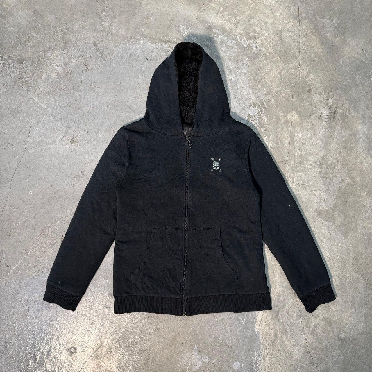 Roen RAT ROEN Skull & Rhinestone Hoodie LGB Japanese Rock Size US L / EU 52-54 / 3 - 1 Thumbnail